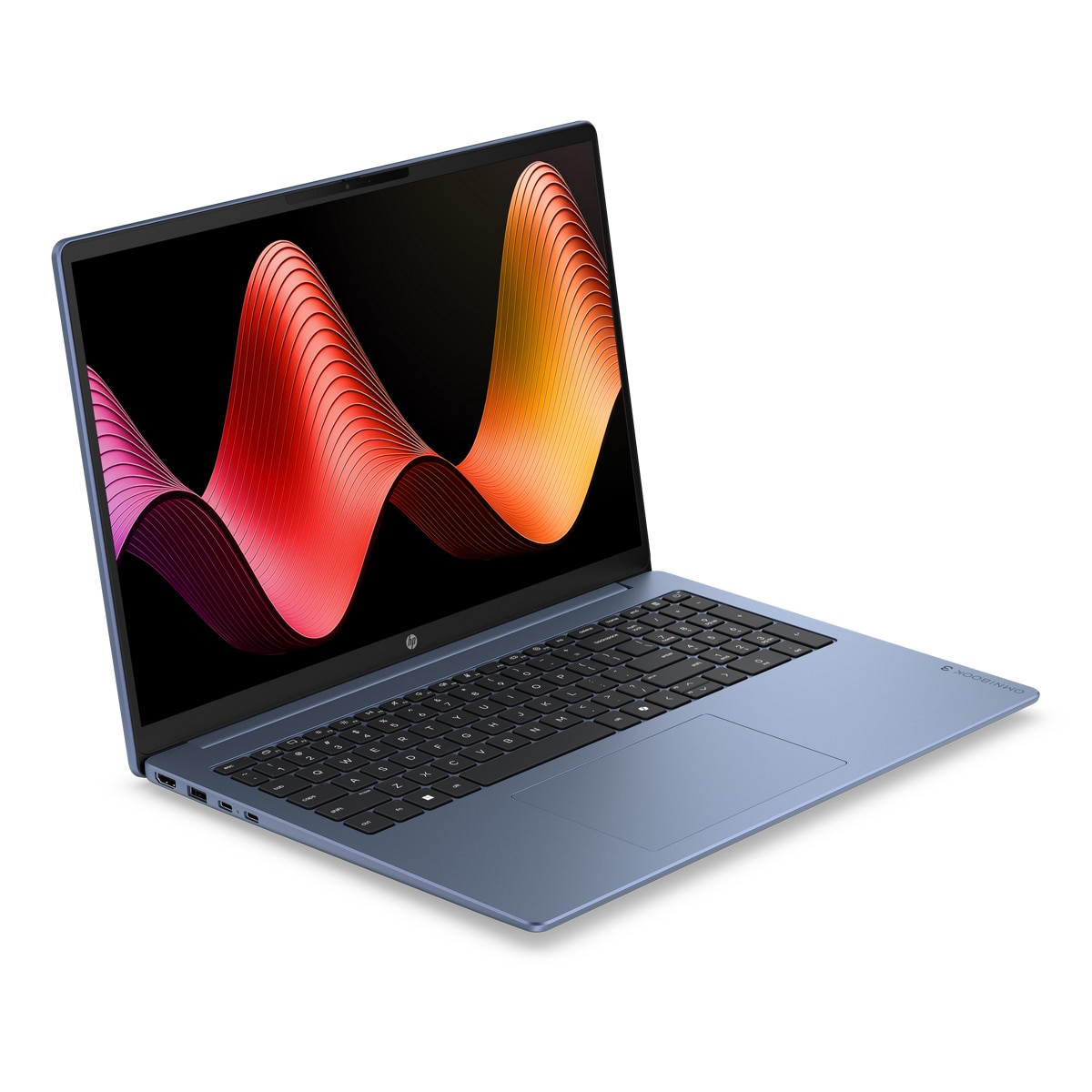 Portátil HP OmniBook 3 16-bu0043ns, Intel Core 3-100U, 8GB, 512GB SSD, 16", Sin Sistema Operativo, Sin cargador Azul-2