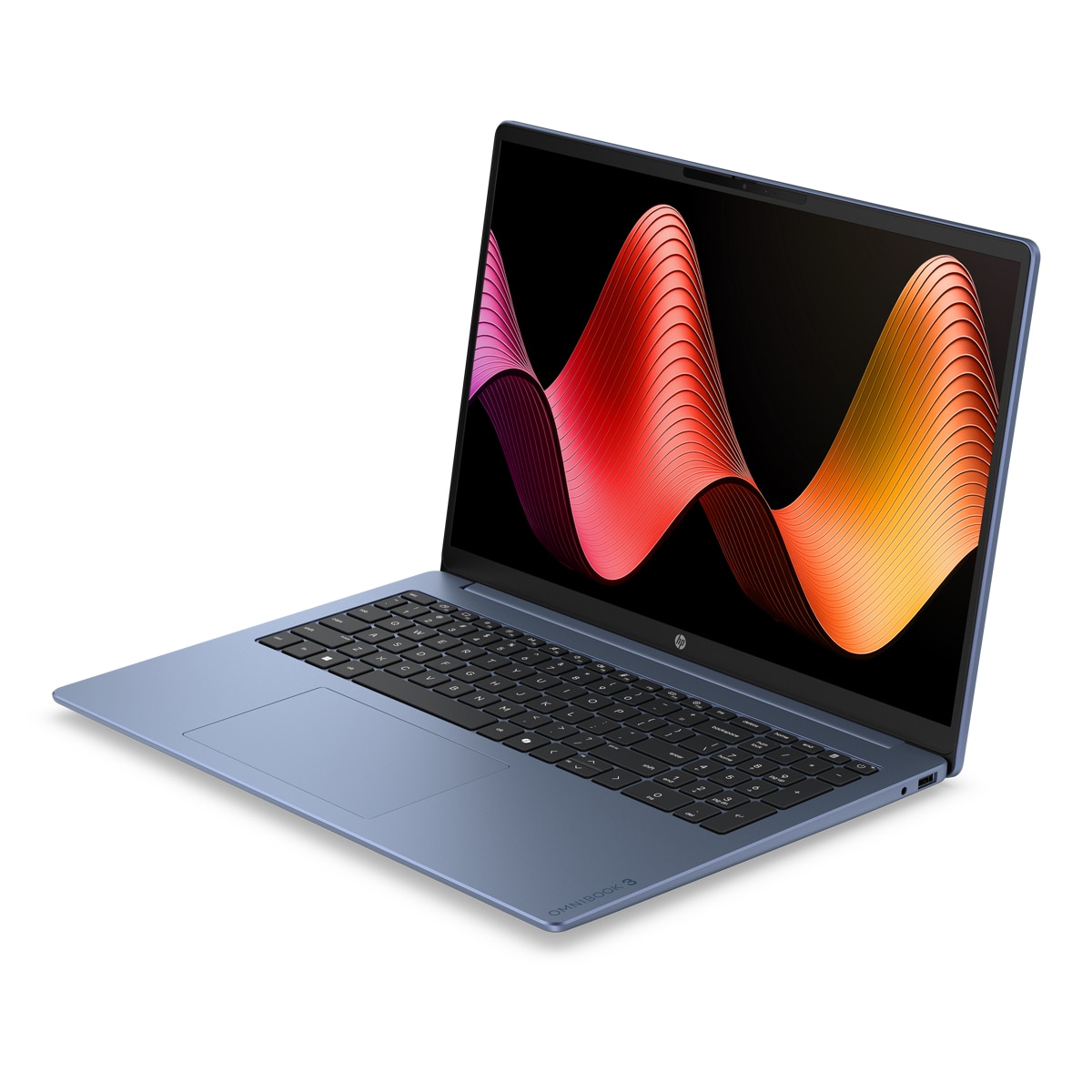 Portátil HP OmniBook 3 16-bu0043ns, Intel Core 3-100U, 8GB, 512GB SSD, 16", Sin Sistema Operativo, Sin cargador Azul-4