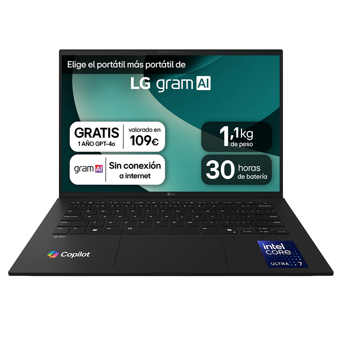 Imagen 0 de Portátil LG gram 14ZD90T-G.AX88B, Intel Core Ultra 7-255H, 32GB, 1TB SSD, 14", Sin Sistema Operativo