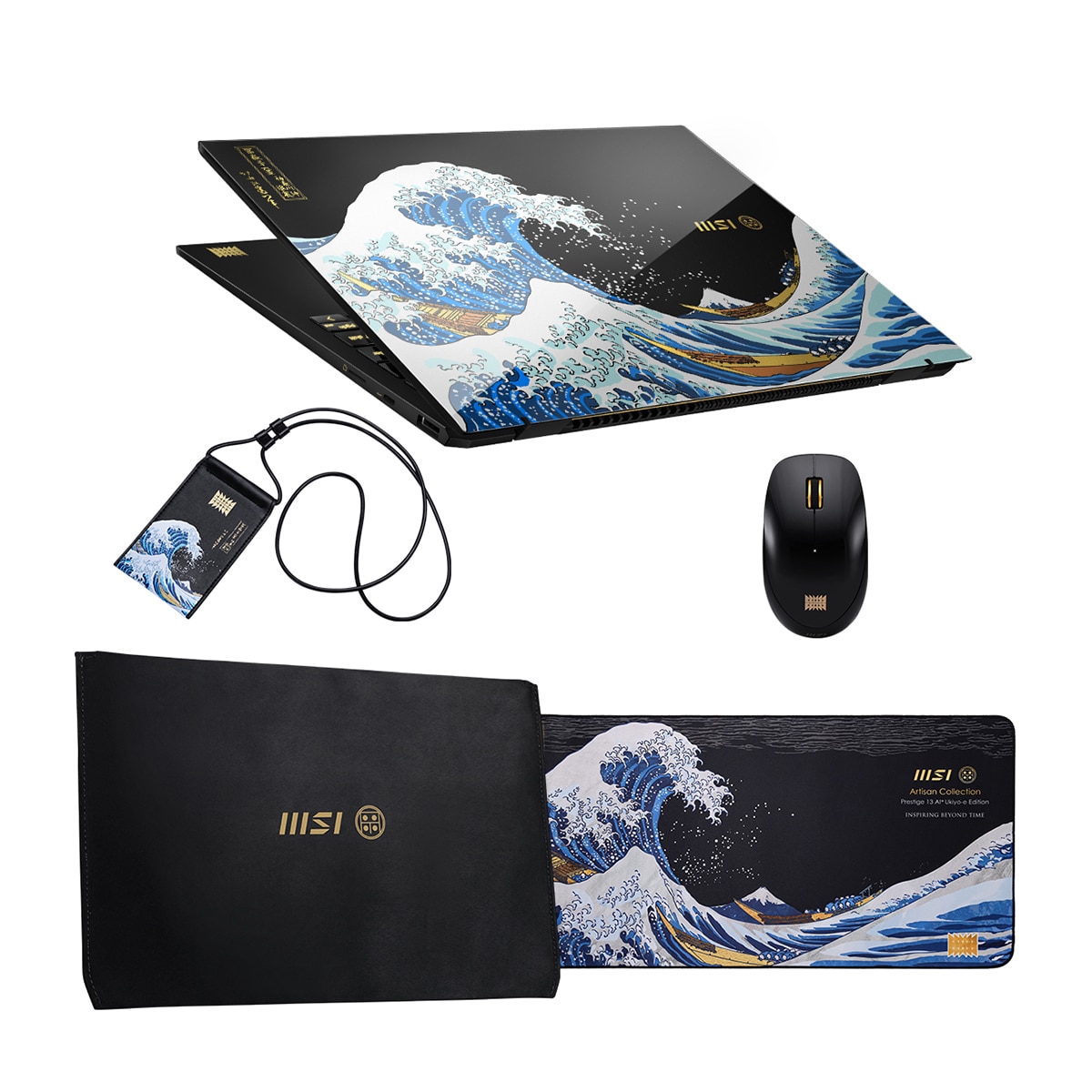 Portátil MSI Prestige 13 AI+ Ukiyo-e Edition A2VMG-221ES, Intel Core Ultra 9-288V, 32GB, 2TB SSD, 13,3", W11 Negro-2