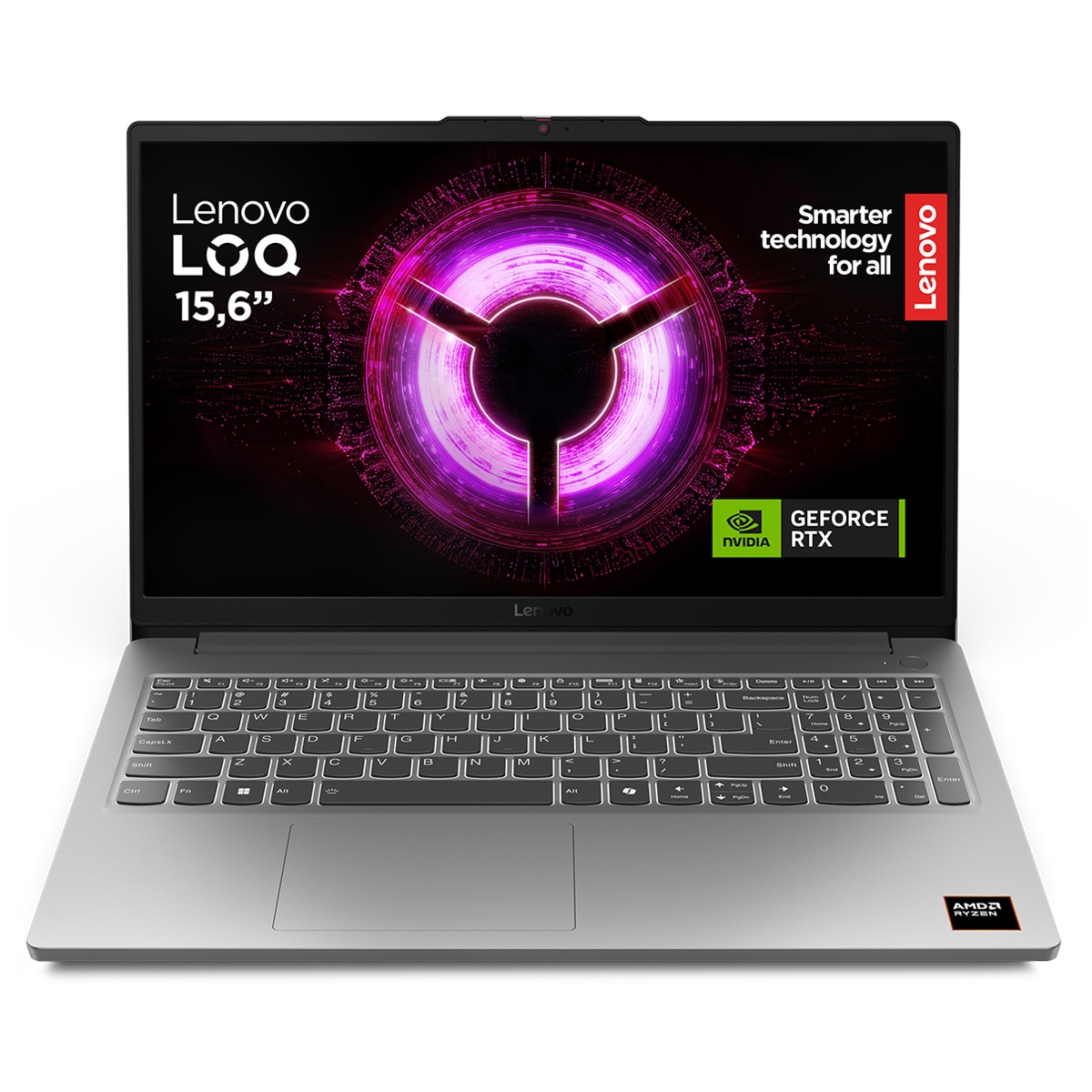 Imagen 0 de Portátil Gaming Lenovo LOQ15ARP10E, Ryzen 7-7735HS, 16GB, 512GB SSD, Nvidia GeForce RTX 4050 6GB, 15,6", W11