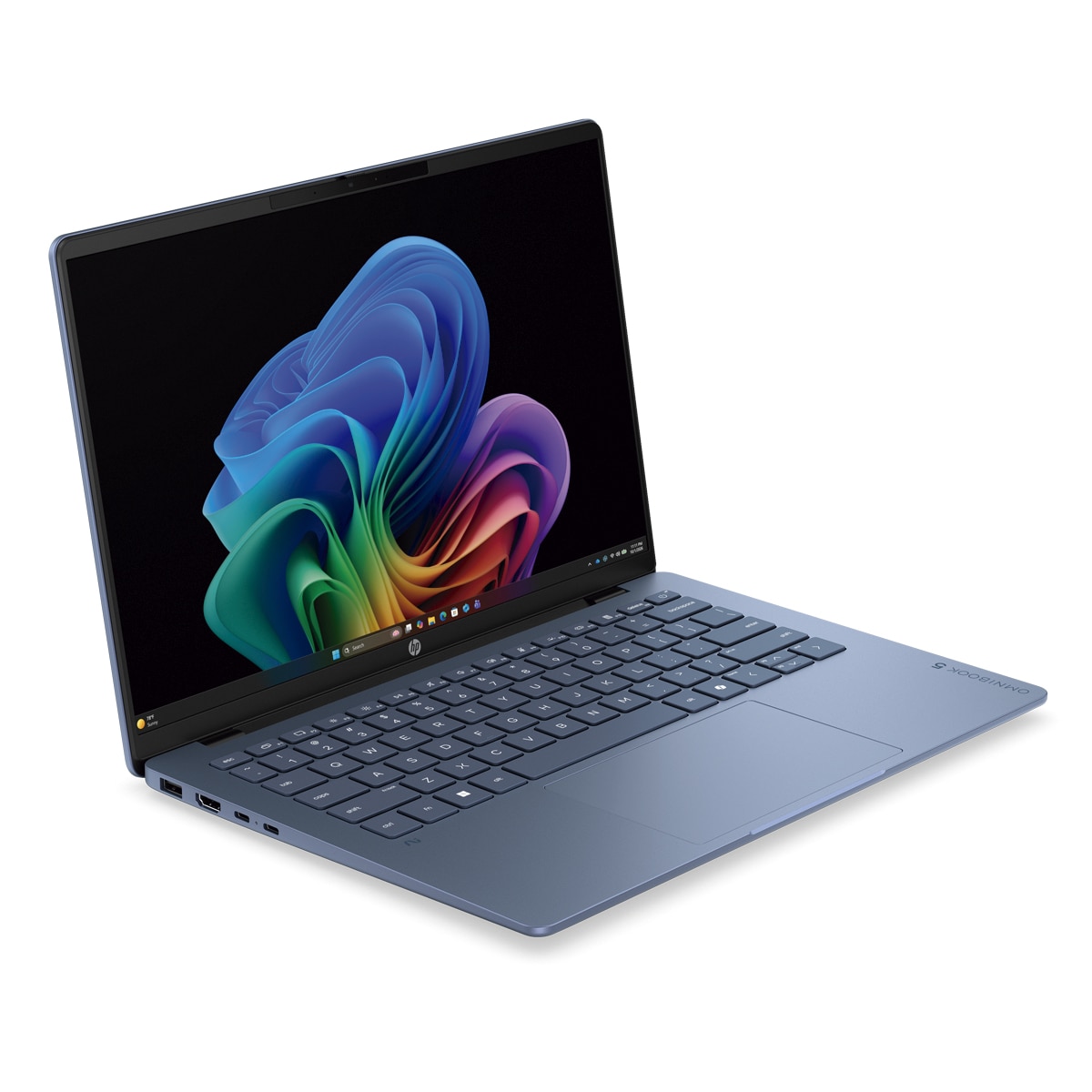 Portátil HP OmniBook 5 14-hh0001ns, Copilot+PC, Sin cargador, Intel Core Ultra 7-355, 32GB, 1TB SSD, 14" OLED, W11 Azul-2