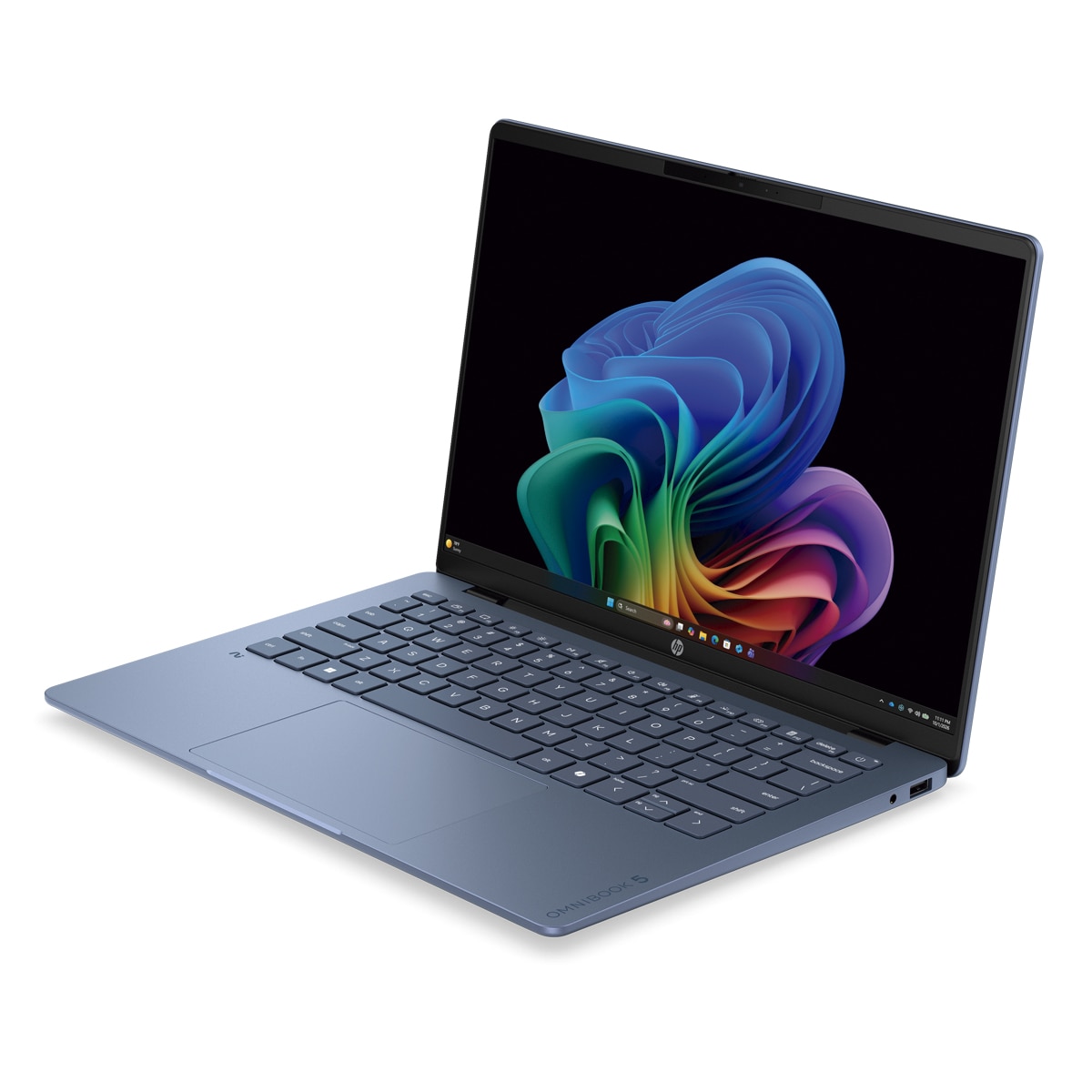 Portátil HP OmniBook 5 14-hh0000ns, Copilot+PC, Sin cargador, Intel Core Ultra 5-322, 16GB, 1TB SSD, 14" OLED, W11 Azul-6