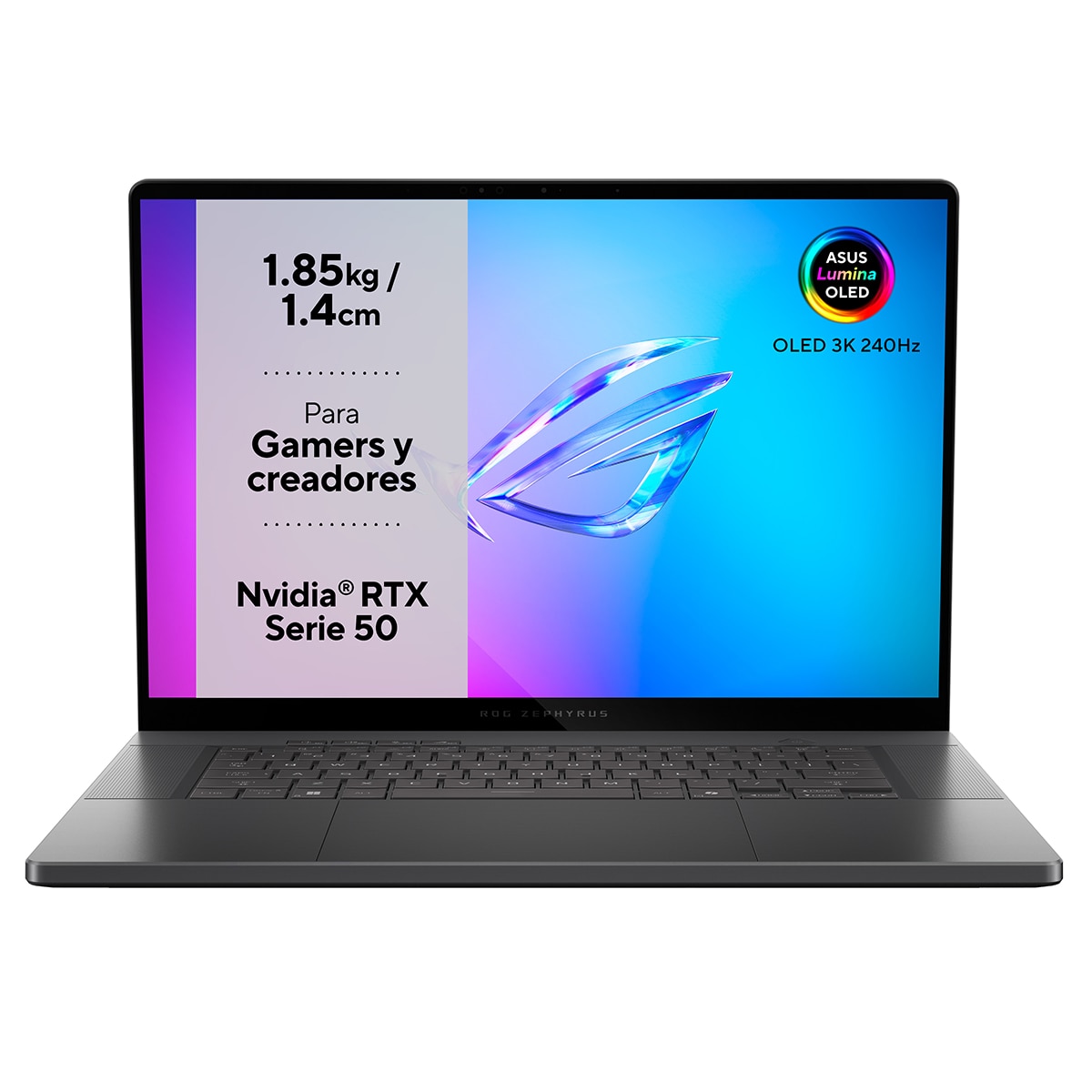 Imagen 0 de Portátil Gaming ASUS ROG Zephyrus G16 OLED GU605CP-QR003, Intel Core Ultra 9-285H, 32GB, 1TB SSD, Nvidia RTX 5070 8GB, 16", Sin Sistema Operativo Gris
