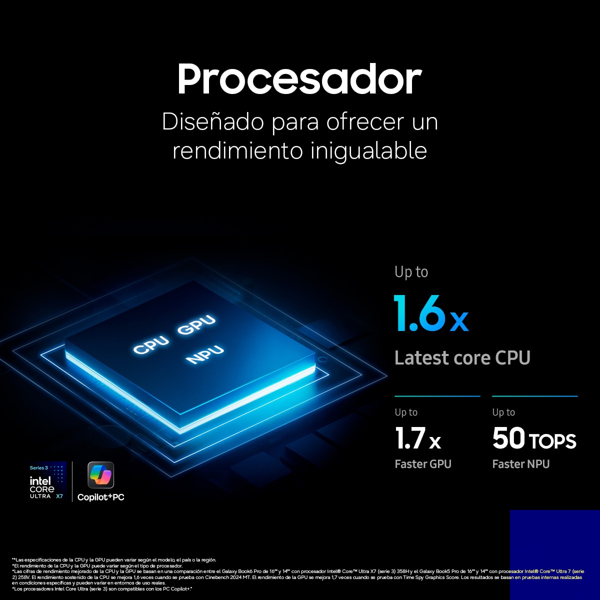 Portátil Samsung Galaxy Book6 Pro, Copilot+ PC, Intel Core Ultra 7-356H, 16GB, 512GB SSD, 16", W11 Gris-4