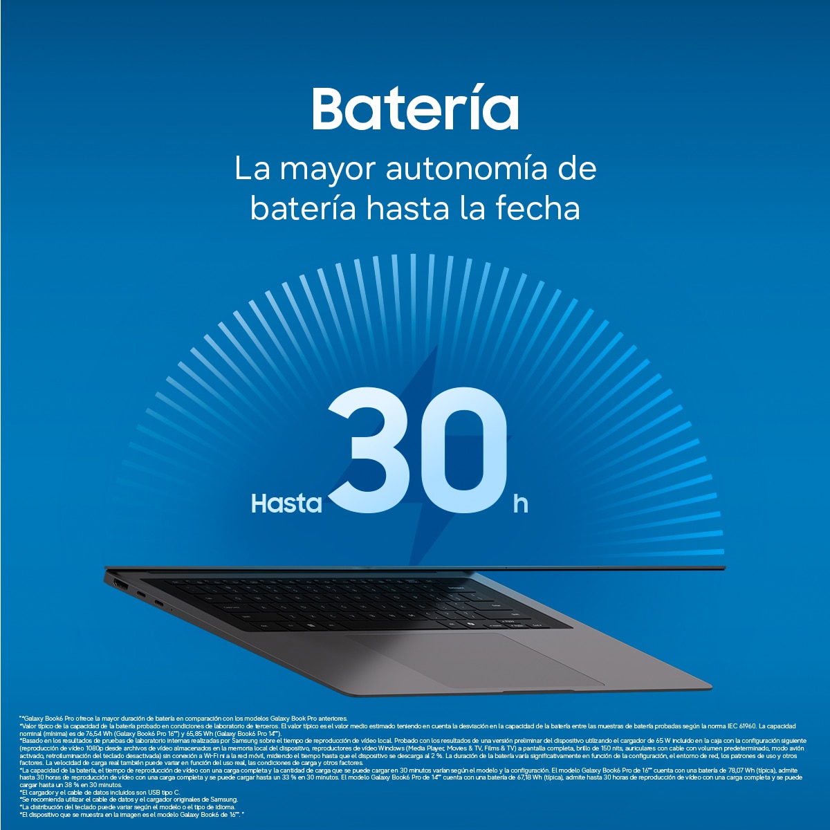Portátil Samsung Galaxy Book6 Pro, Copilot+ PC, Intel Core Ultra 7-356H, 16GB, 512GB SSD, 16", W11 Gris-5