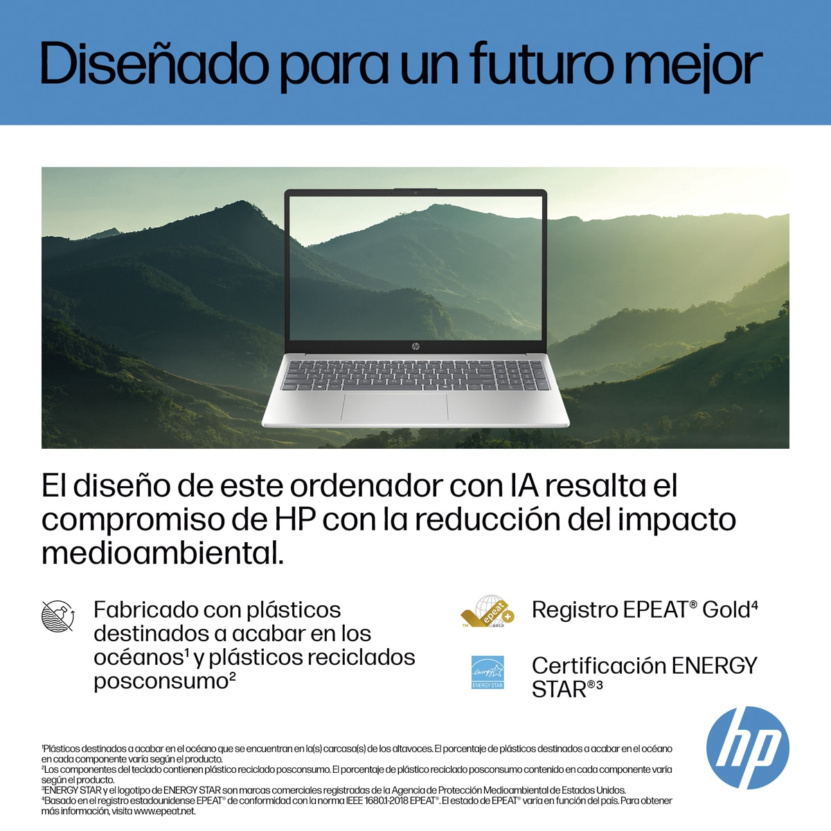 Portátil HP 15-fd1011nsx, Intel Core 7 150U, 16GB, 512GB SSD, 15,6", W11, Sin cargador Plata-7