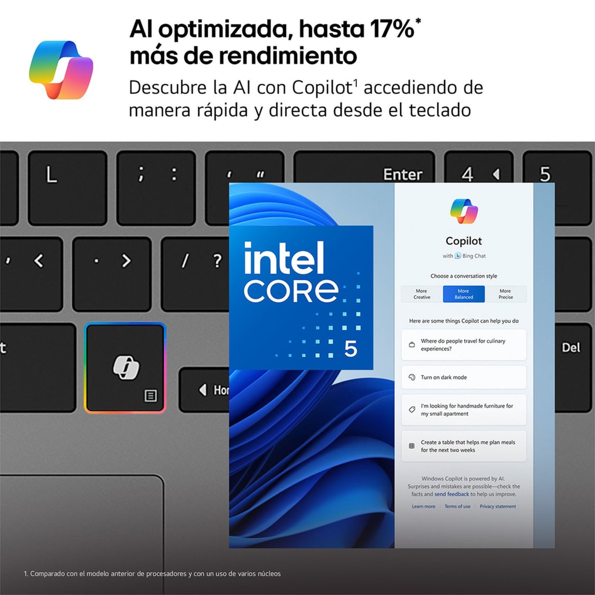 Portátil LG gram book 15U50T-G.AA56B, Intel Core i5-1334U, 16GB, 512GB SSD, 15,6", W11 Plateado-3