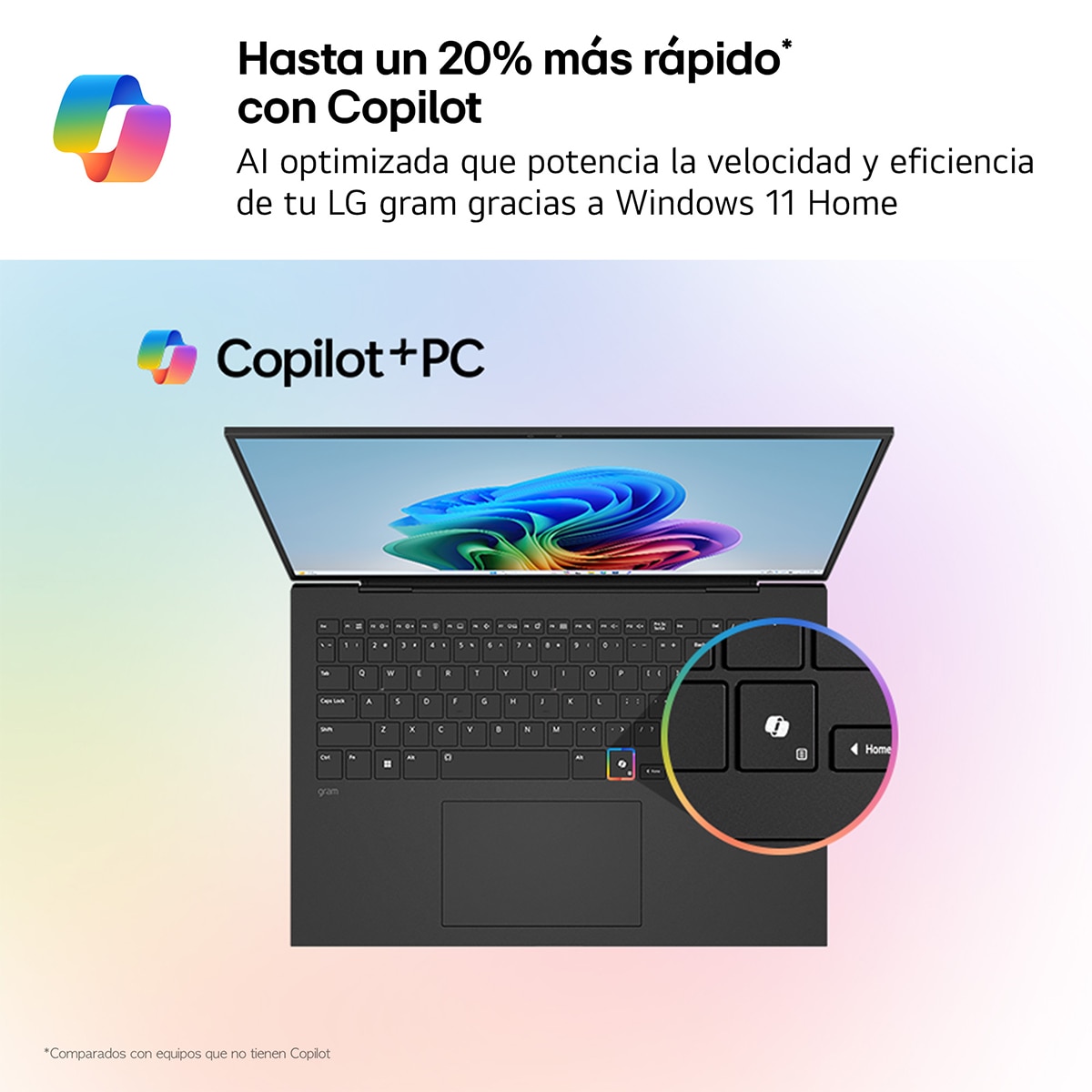 Portátil LG gram 14ZB90S-G.AA55BN, Intel Core Ultra 5-115U, 16 GB, 512 GB SSD, 14", W11 - Negro carbón Negro carbón-2