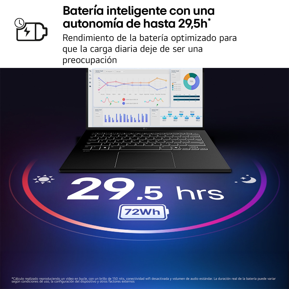 Portátil LG gram 14ZB90S-G.AA55BN, Intel Core Ultra 5-115U, 16 GB, 512 GB SSD, 14", W11 - Negro carbón Negro carbón-4