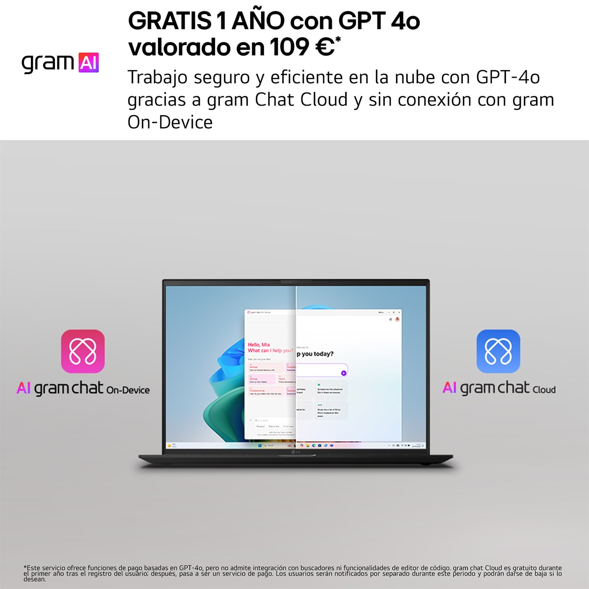Portátil LG gram 14ZB90S-G.AA55BN, Intel Core Ultra 5-115U, 16 GB, 512 GB SSD, 14", W11 - Negro carbón Negro carbón-8