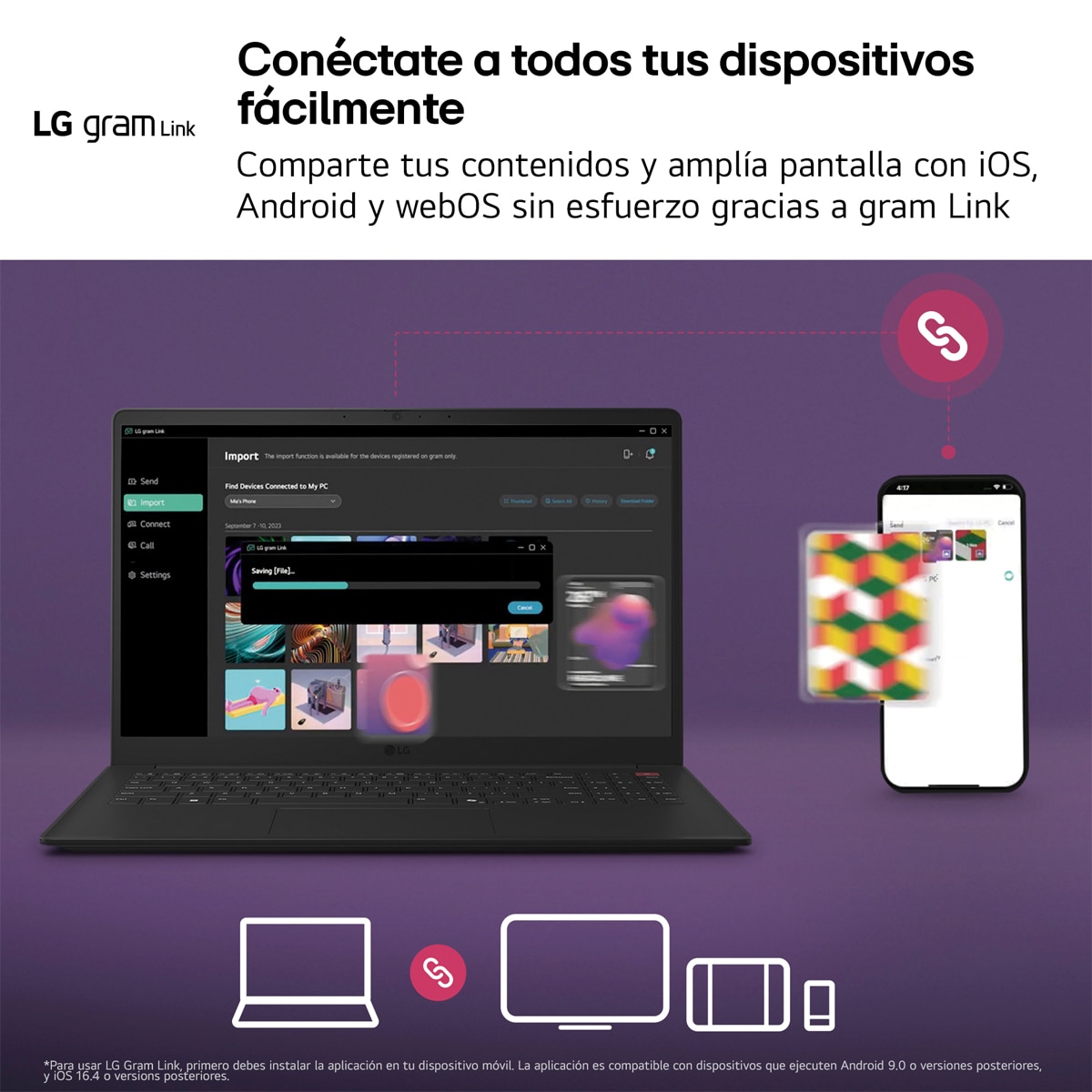 Portátil LG gram Book 16U55U-G.AU85BN, Copilot+ PC, Ryzen AI 7-445, 32 GB, 512 GB SSD, 16", W11 Negro carbón-10