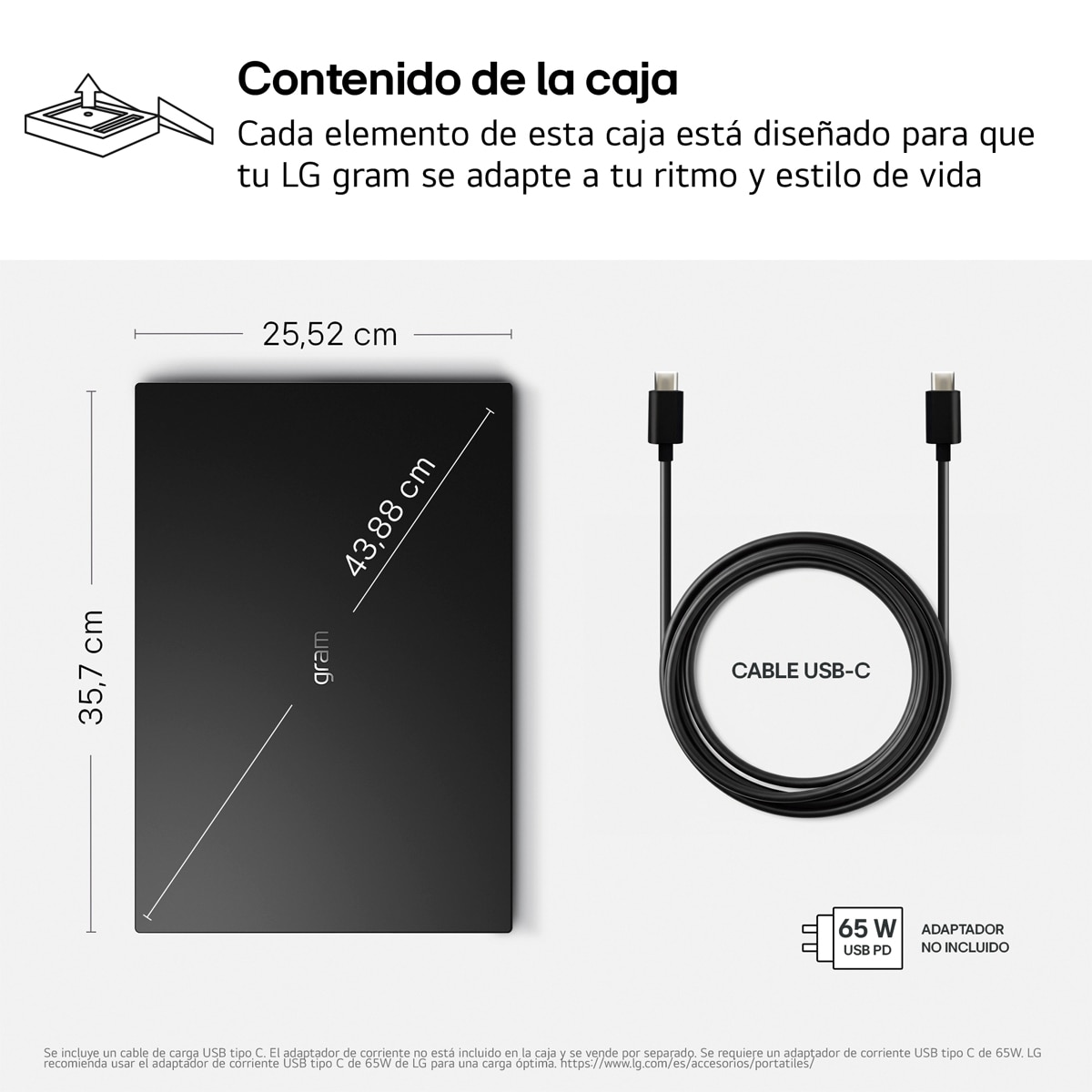 Portátil LG gram Book 16U55U-G.AU85BN, Copilot+ PC, Ryzen AI 7-445, 32 GB, 512 GB SSD, 16", W11 Negro carbón-12