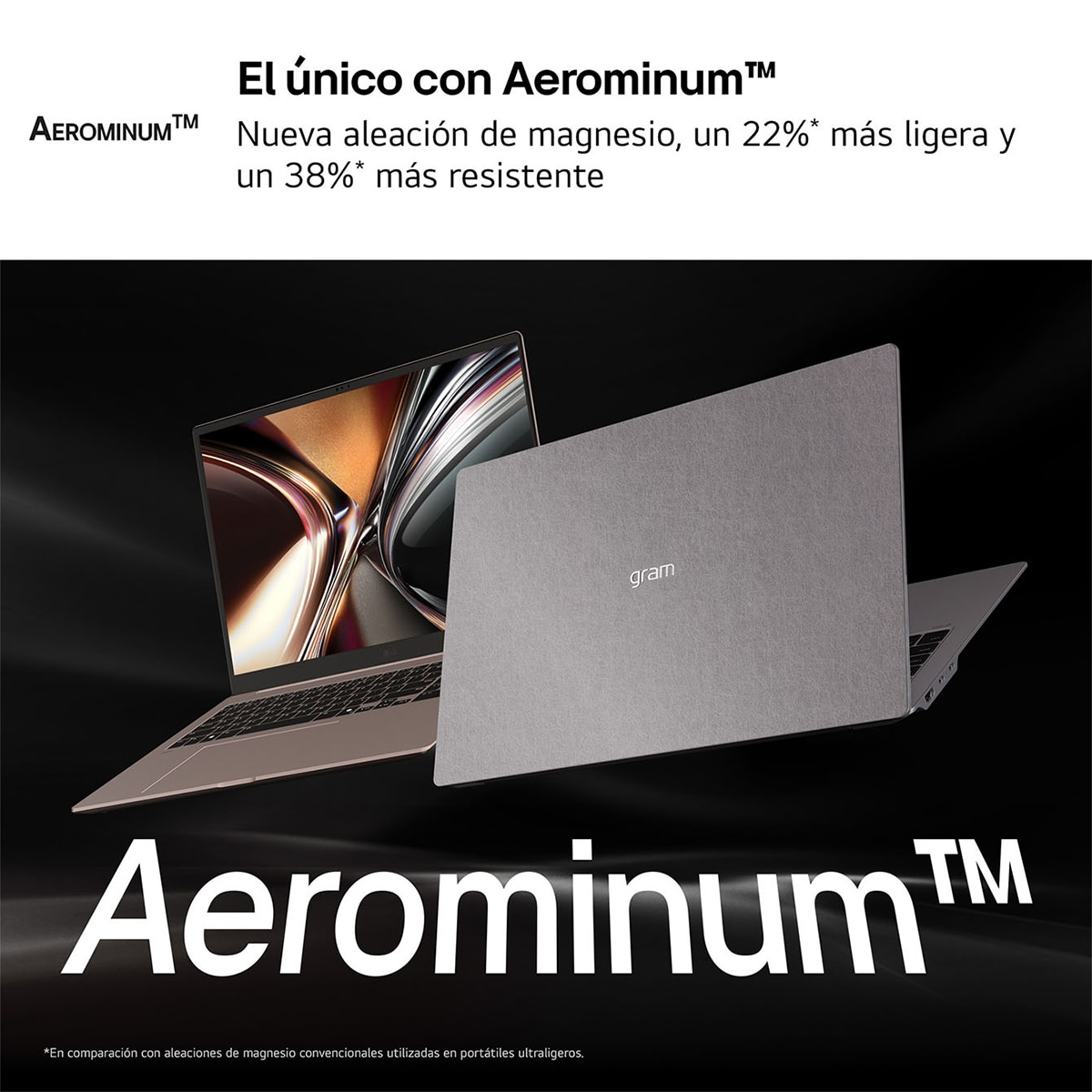 Portátil LG gram Pro 16Z90U-K.AUB8BN, Copilot+ PC, Intel Core Ultra X7-358H, 32 GB, 1 TB SSD, 16" OLED, W11 - Negro carbón Negro carbón-3