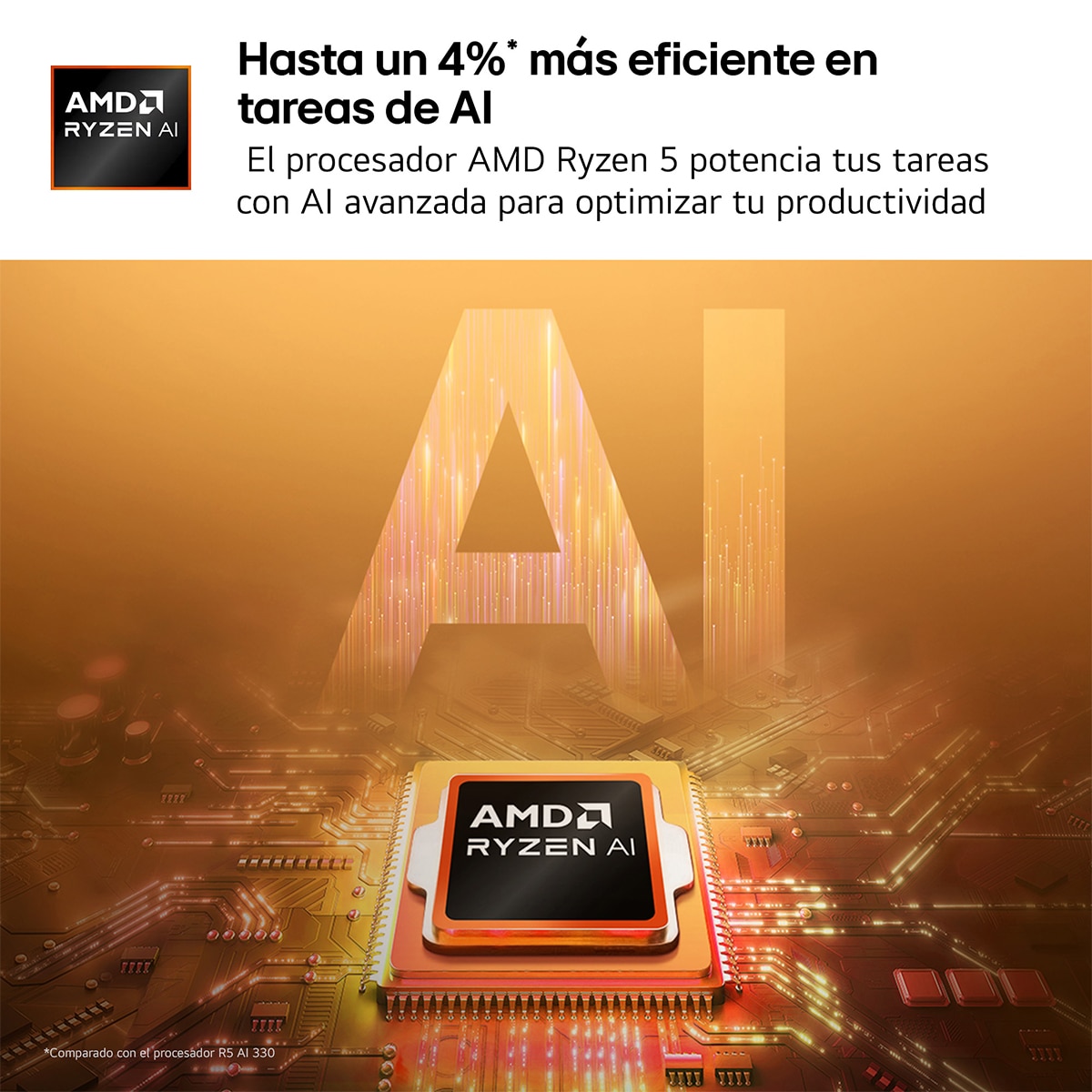 Portátil LG gram Book 16UD55U-G.AX55BN, Ryzen AI 5-430, 16 GB, 512 GB SSD, 16", Sin Sistema Operativo - Negro carbón Negro carbón-5