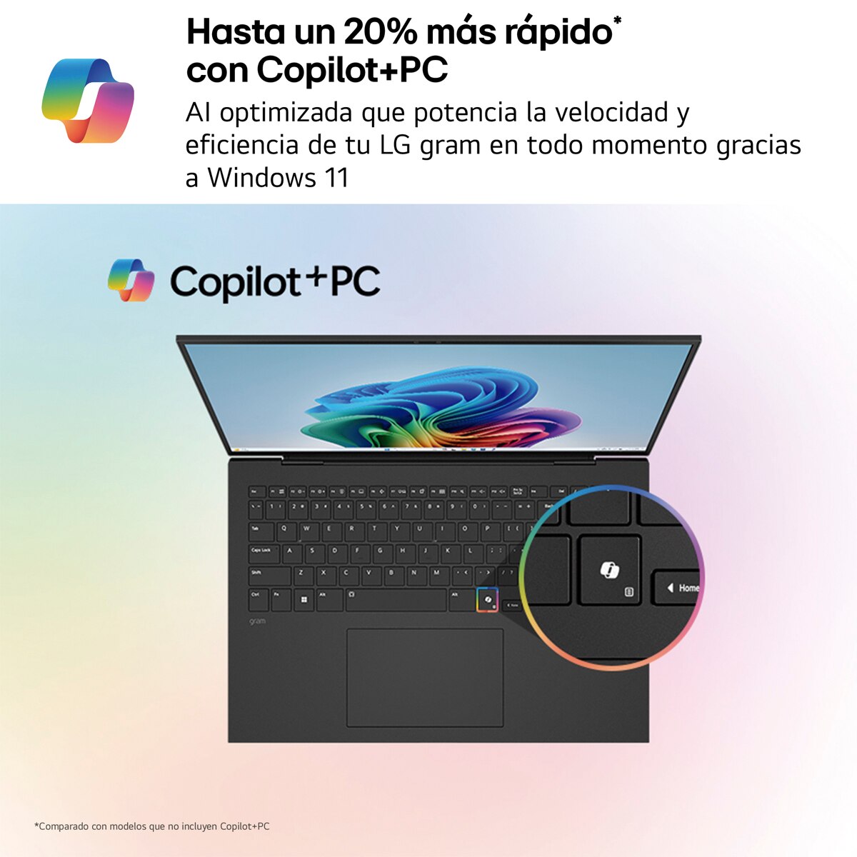 Portátil LG gram 17Z90TL-G.AU99BN, Copilot+ PC, Intel Core Ultra 9 288V, 32 GB, 1 TB SSD, 17", W11 - Negro carbón Negro carbón-2