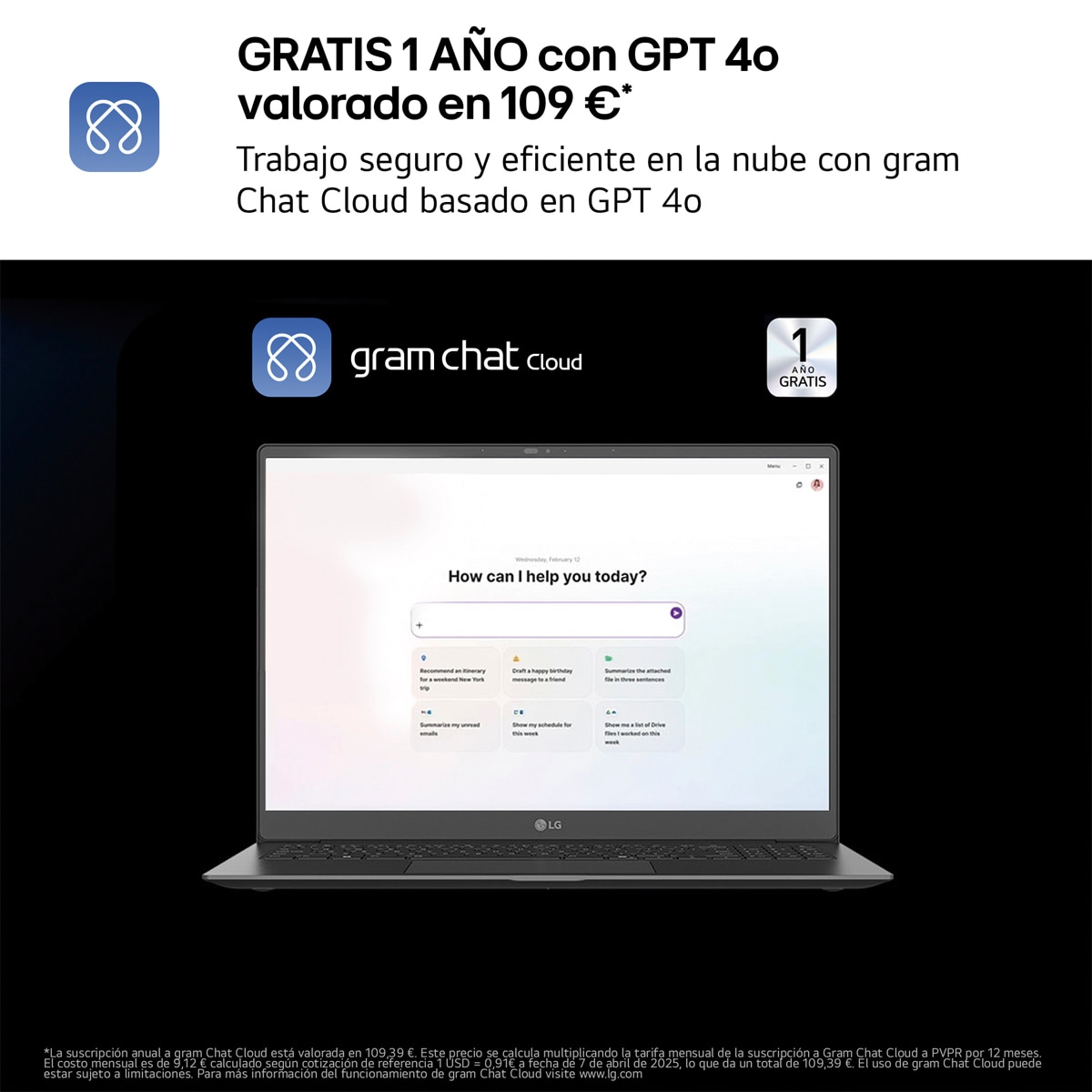 Portátil LG gram 17Z90TL-G.AU99BN, Copilot+ PC, Intel Core Ultra 9 288V, 32 GB, 1 TB SSD, 17", W11 - Negro carbón Negro carbón-6