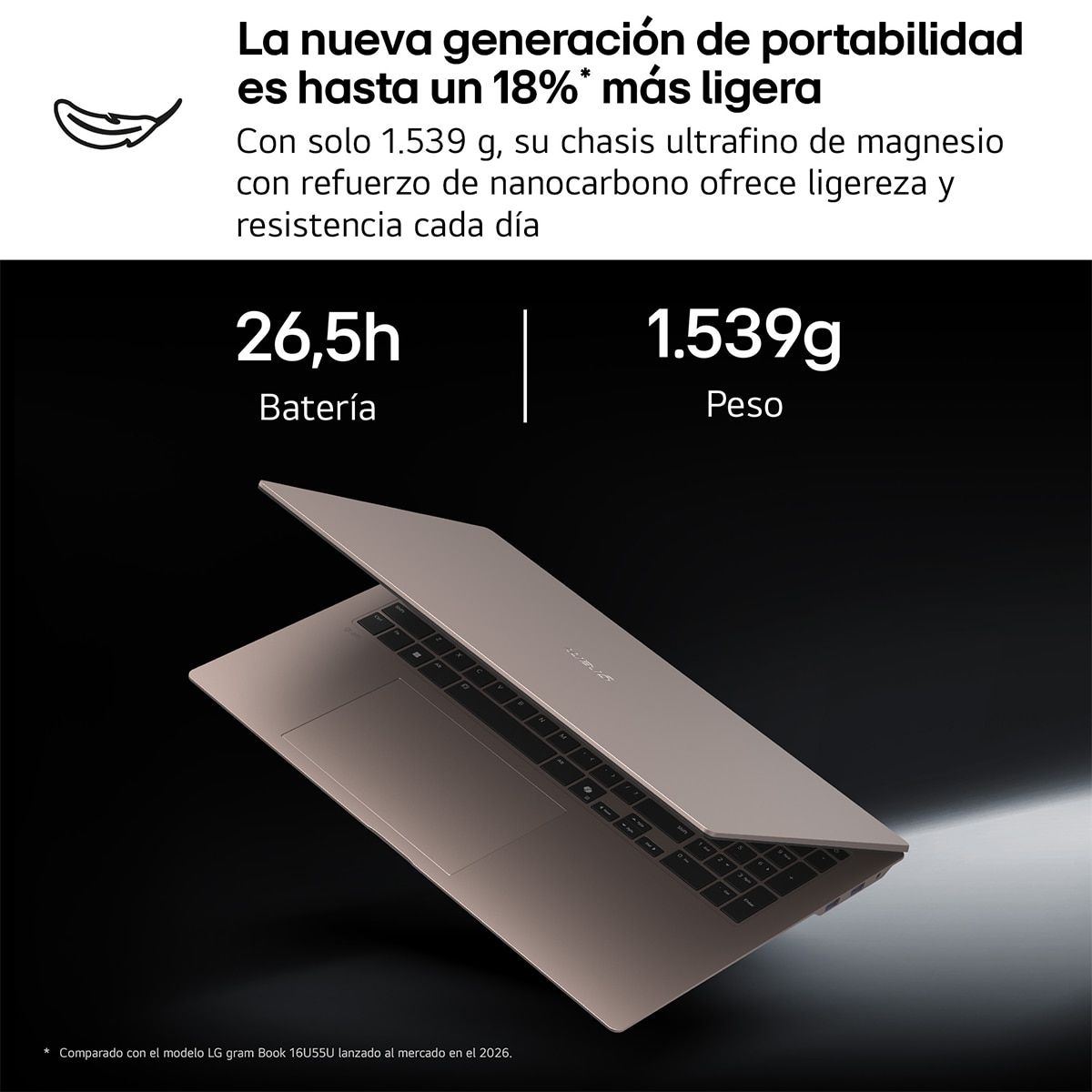 Portátil LG gram Pro 17Z90UB-H.AU96BN, Intel Core Ultra X9 388H, 32 GB, 512 GB SSD, 17", W11 - Chocolate Chocolate-3