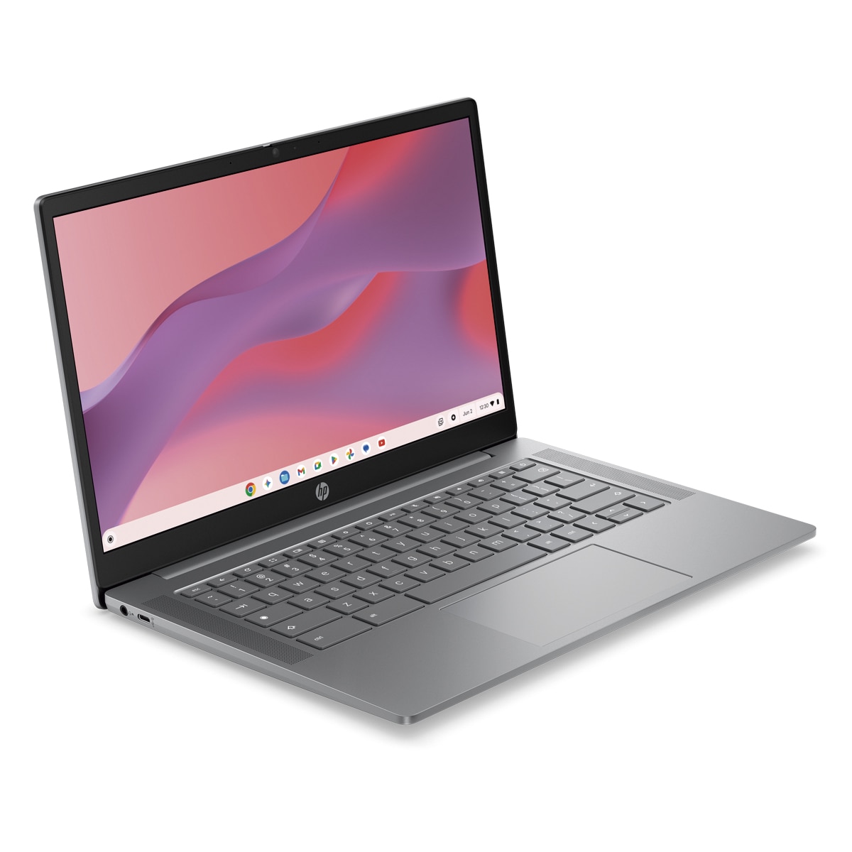 Portátil HP Chromebook 14a-nm0004nsx, MTK 540 MT8189, 4GB, 128GB UFS, 14", ChromeOS - Plata oscuro Plata oscuro-2