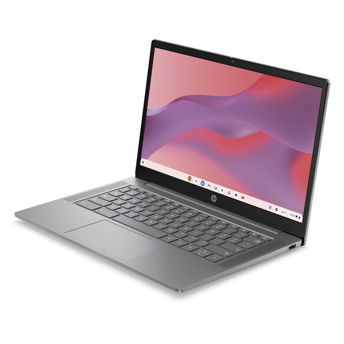 Portátil HP Chromebook 14a-nm0004nsx, MTK 540 MT8189, 4GB, 128GB UFS, 14", ChromeOS - Plata oscuro Plata oscuro-4