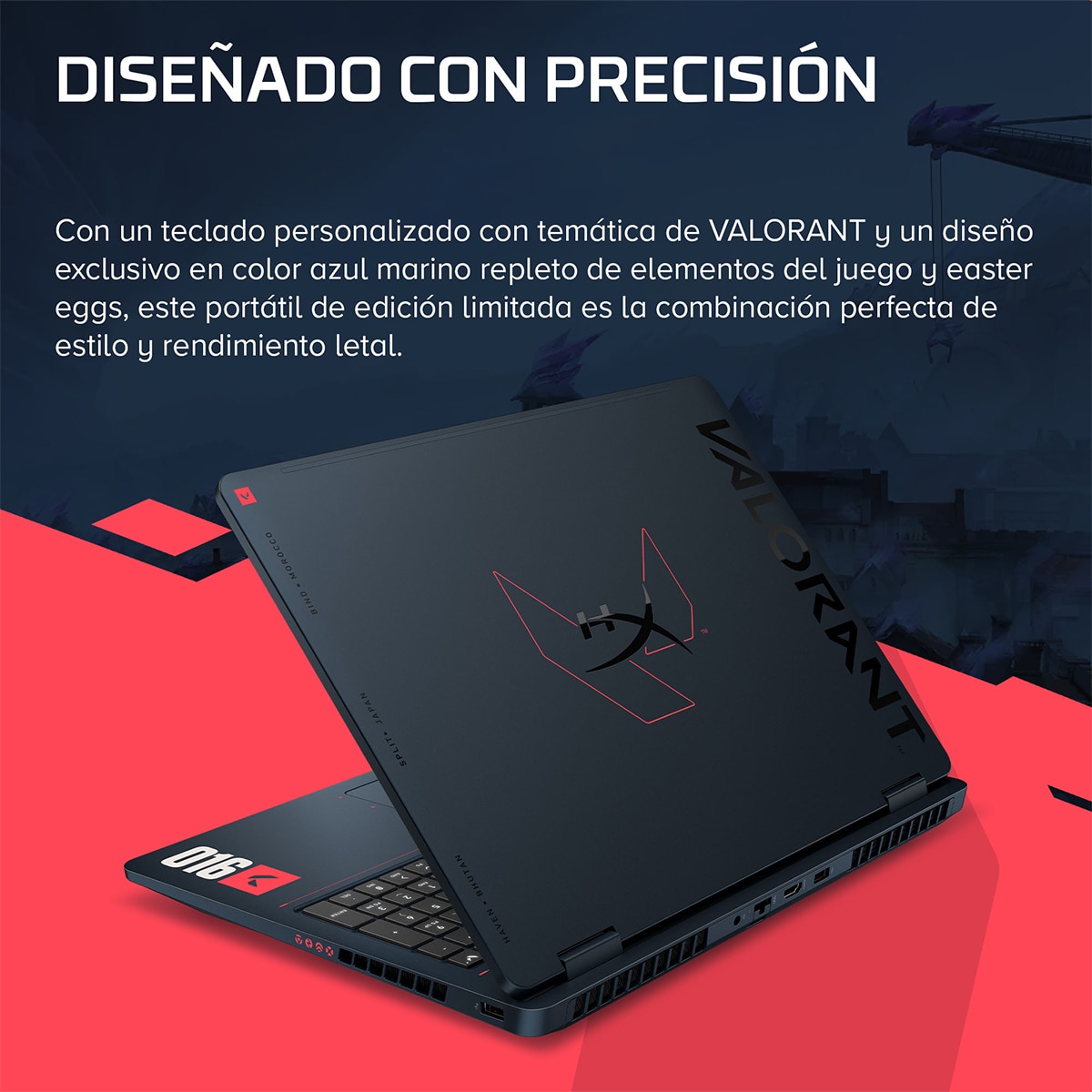 Portátil Gaming HP HyperX OMEN 16-ap1600ns (Edición Valorant), Ryzen 7-8745HX, 24GB, 1TB SSD, Nvidia GeForce RTX 5060 8GB, 16", W11 - Negro Negro-7