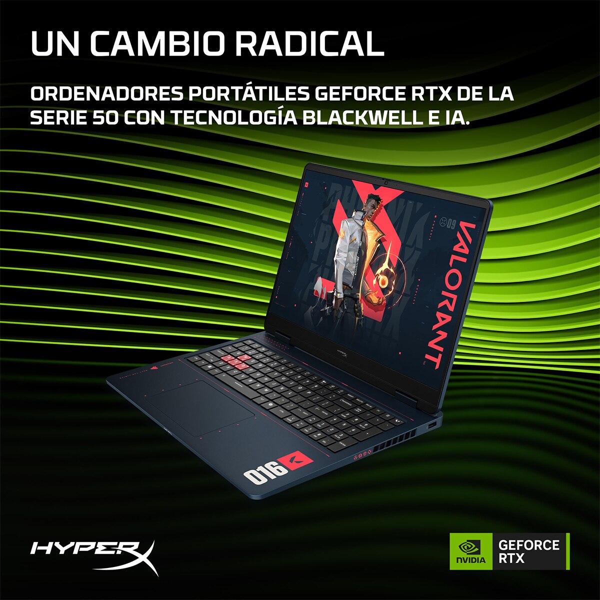 Portátil Gaming HP HyperX OMEN 16-ap1600ns (Edición Valorant), Ryzen 7-8745HX, 24GB, 1TB SSD, Nvidia GeForce RTX 5060 8GB, 16", W11 - Negro Negro-10