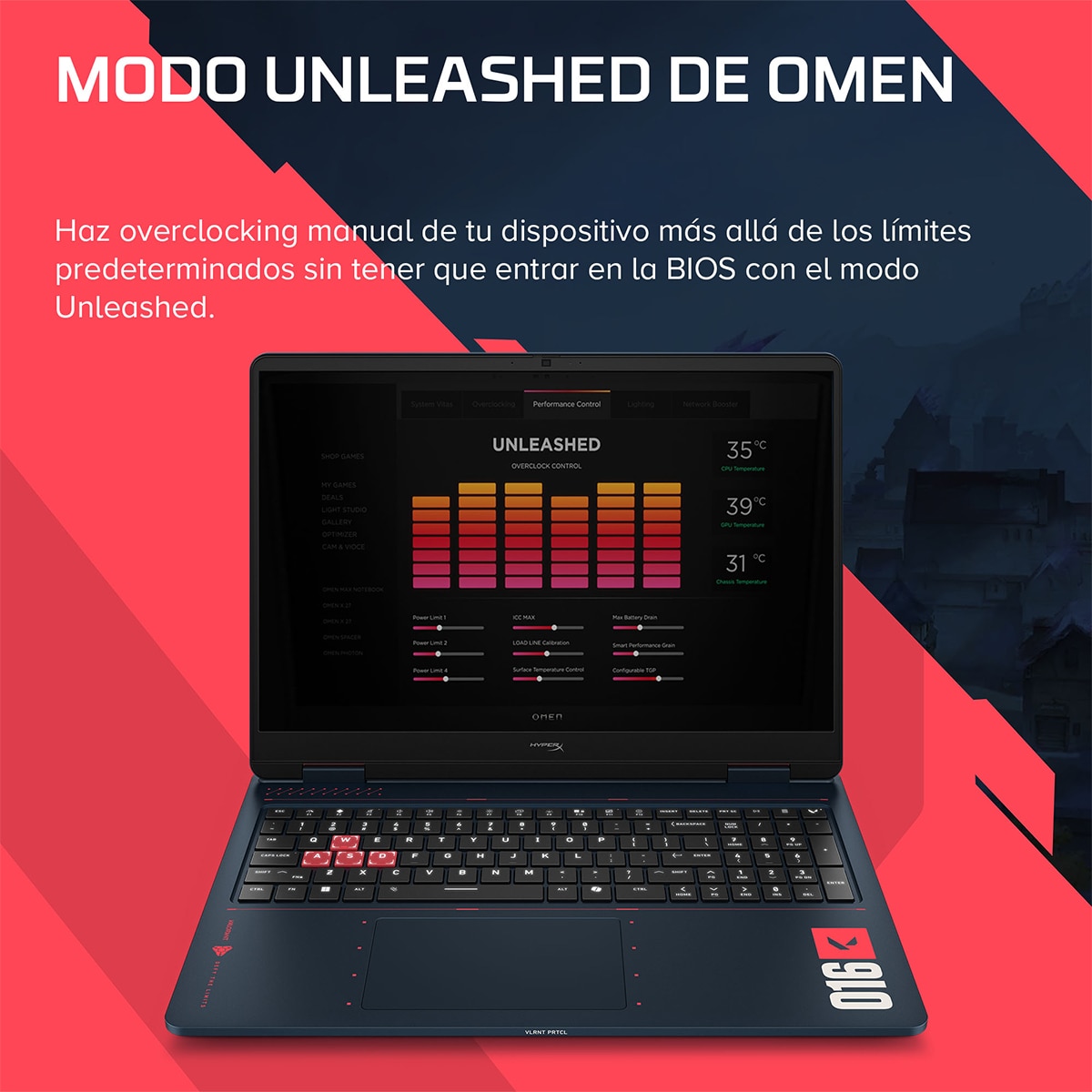 Portátil Gaming HP HyperX OMEN 16-ap1600ns (Edición Valorant), Ryzen 7-8745HX, 24GB, 1TB SSD, Nvidia GeForce RTX 5060 8GB, 16", W11 - Negro Negro-13