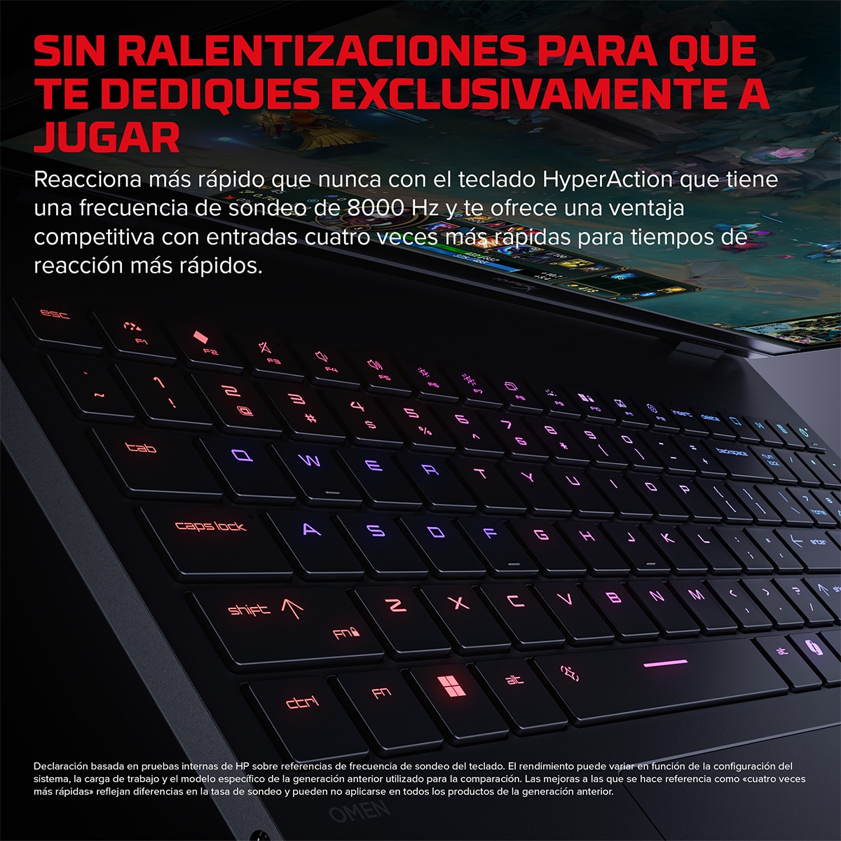 Portátil Gaming HP HyperX OMEN 15-ga0021ns, Intel Core 7 240H, 16GB, 1TB SSD, Nvidia GeForce RTX 5060 8GB, 15,3", W11 - Negro Negro-7