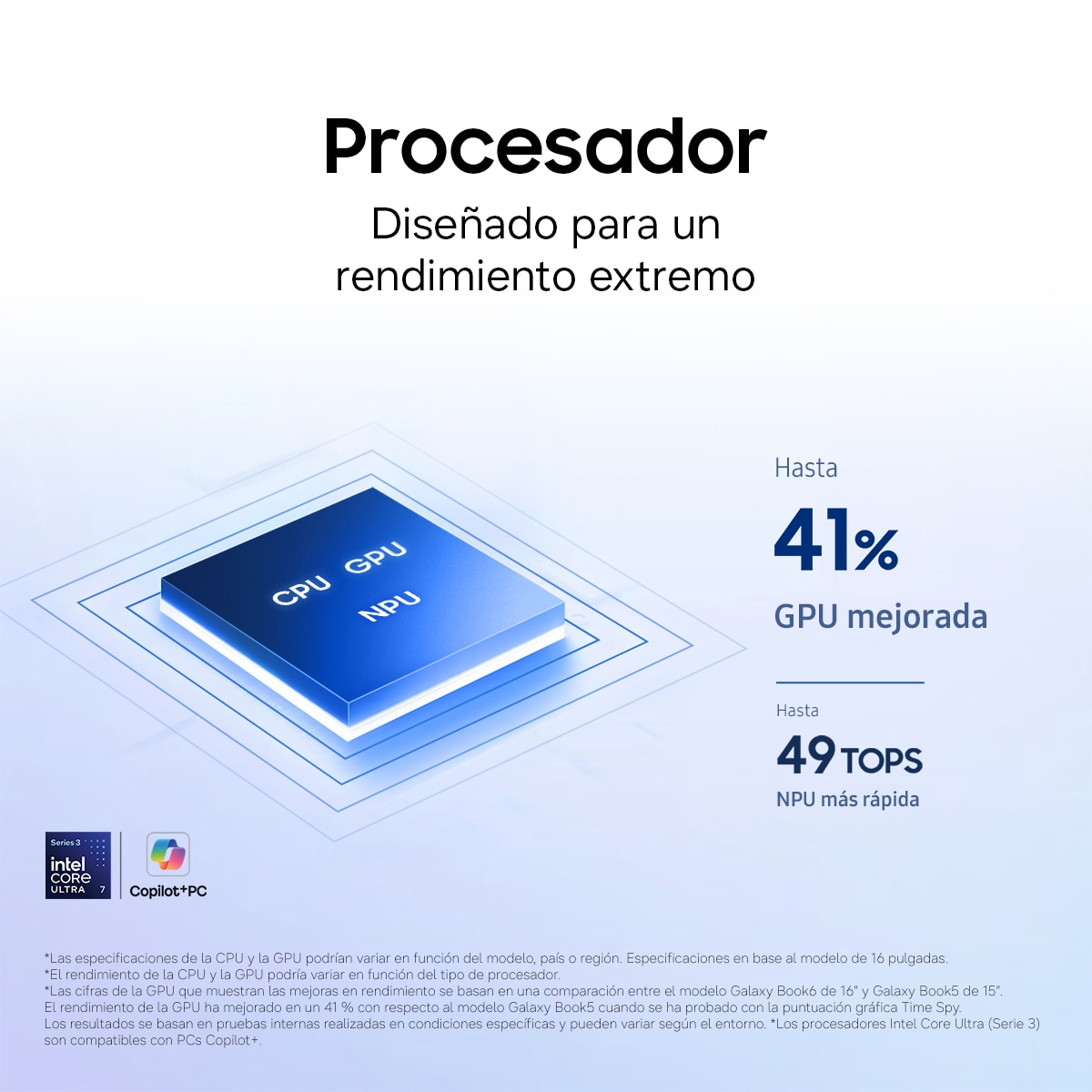 Portátil Samsung Galaxy Book6, Copilot+ PC, Intel Core Ultra 7-355, 16GB, 1TB SSD, 14", W11 Gris claro-5
