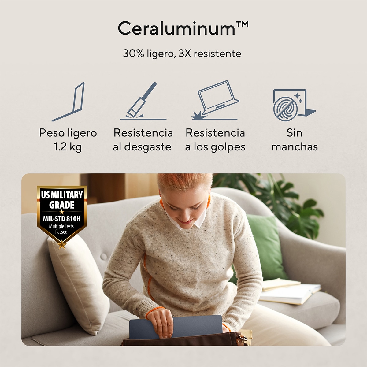 Portátil ASUS Zenbook 14 OLED UX3480KA-U2051W, Copilot+ PC, Ryzen AI 7-345, 16GB, 512GB SSD, 14", W11 - Artic Blue Artic Blue-10