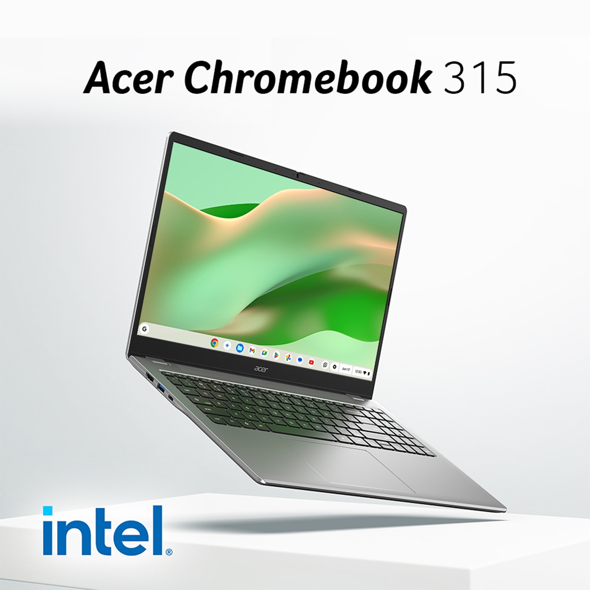 Imagen 3 de Portátil Acer Chromebook 315 CB315-7H-C4CN, Intel Serie N N50, 8GB, 128GB eMMC, 15,6", ChromeOS - Plata Plata