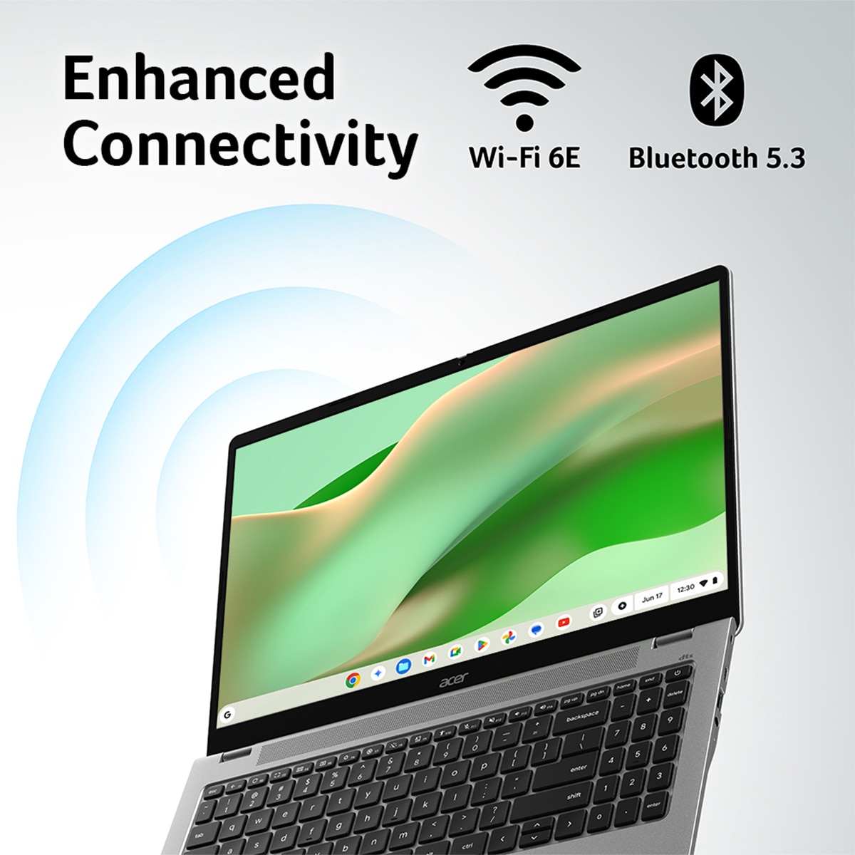 Imagen 5 de Portátil Acer Chromebook 315 CB315-7H-C4CN, Intel Serie N N50, 8GB, 128GB eMMC, 15,6", ChromeOS - Plata Plata