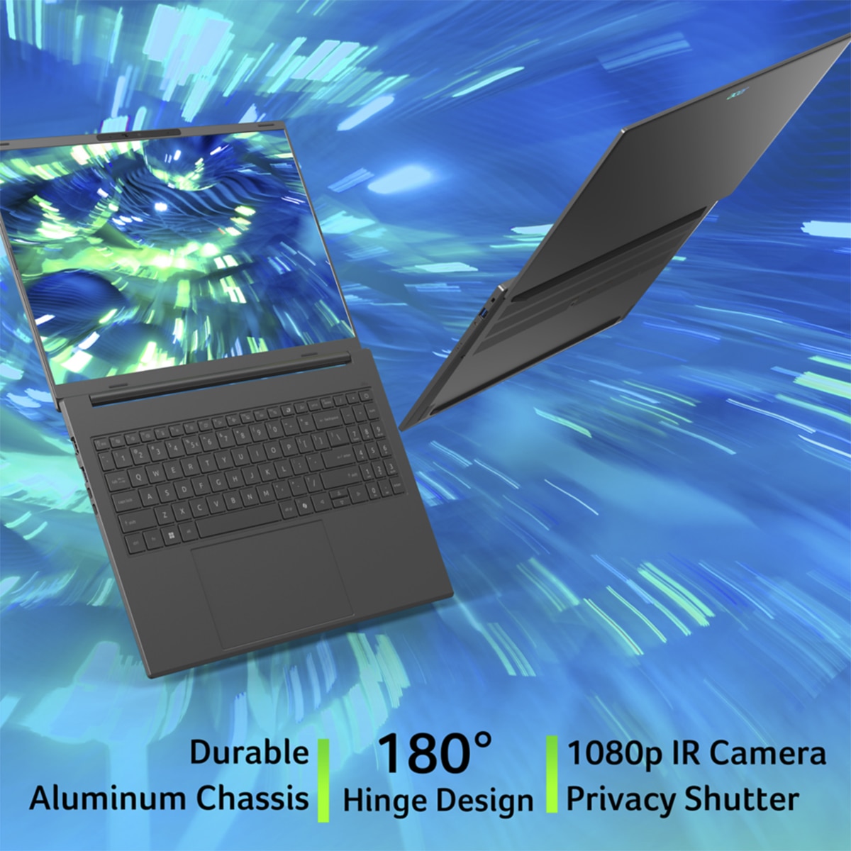 Imagen 3 de Portátil Acer Aspire 16 AI A16-I71M-56B8, Copilot+ PC, Intel Core Ultra 5 325, 16GB, 512GB SSD, 16", W11 - Gris Gris