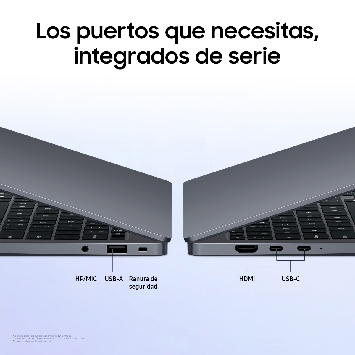 Portátil Samsung Galaxy Book6, Intel Core 5 315, 8GB, 512GB SSD, 14", W11 Gris-8