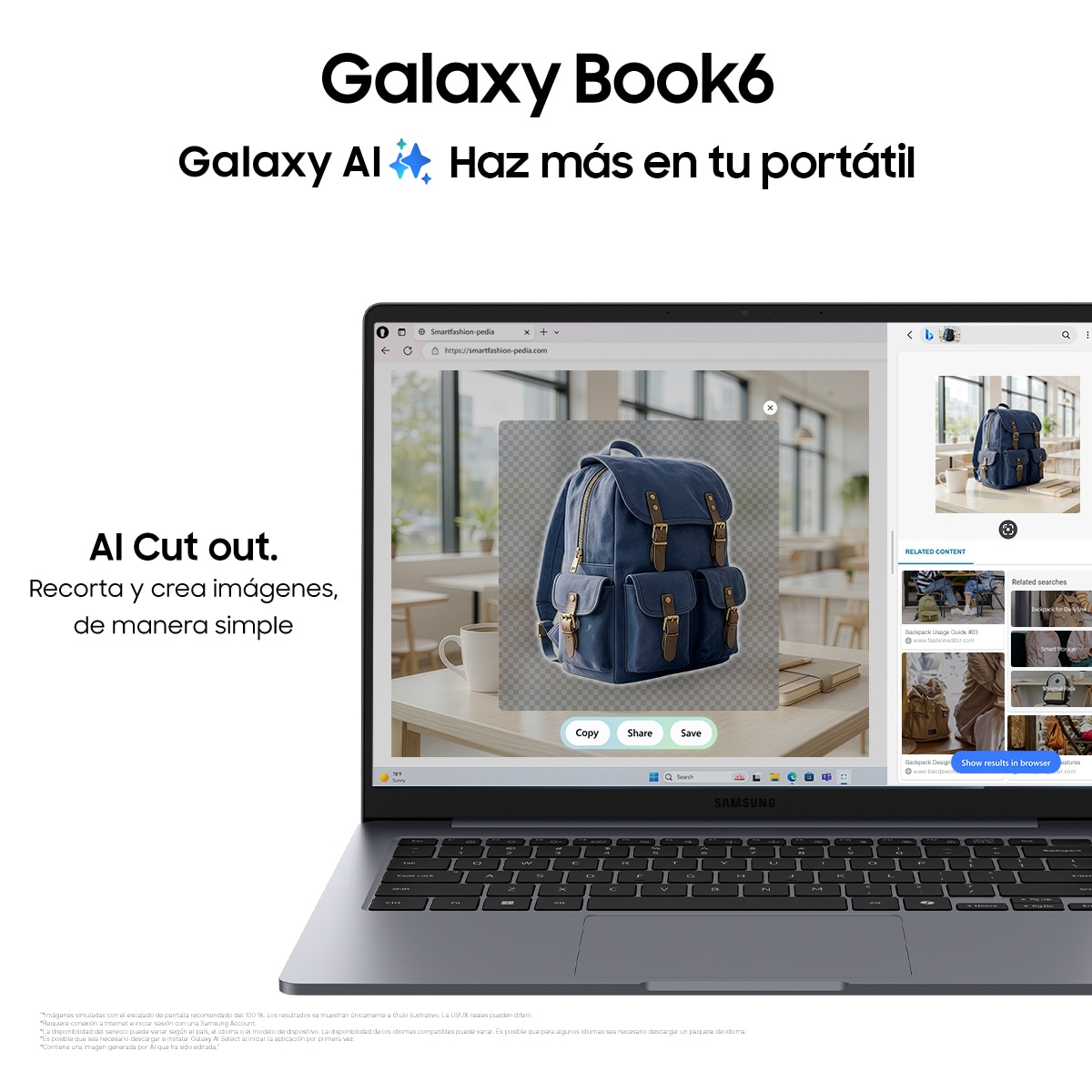Portátil Samsung Galaxy Book6, Intel Core 5 315, 8GB, 512GB SSD, 14", W11 Gris-9