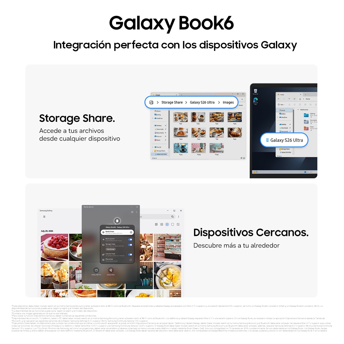Portátil Samsung Galaxy Book6, Intel Core 5 315, 8GB, 512GB SSD, 14", W11 Gris-10