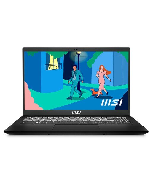 Portátil MSI Modern 15 B7M-066ES, Ryzen 7-7730U, 16GB, 512GB SSD, 15,6", W11 Negro-1