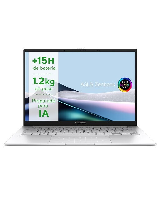 Portátil ASUS Zenbook 14 OLED UX3405MA-PZ076W, Intel Core Ultra 7 155H, 16GB, 1TB SSD, 14
