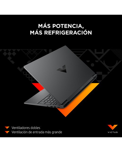 Portátil Gaming HP VICTUS 15-fa0056ns, Intel Core i7-12650H, 16GB, 512GB SSD, Nvidia GeForce RTX 3050 4GB, 15,6", Sin Sistema Operativo Gris oscuro-7