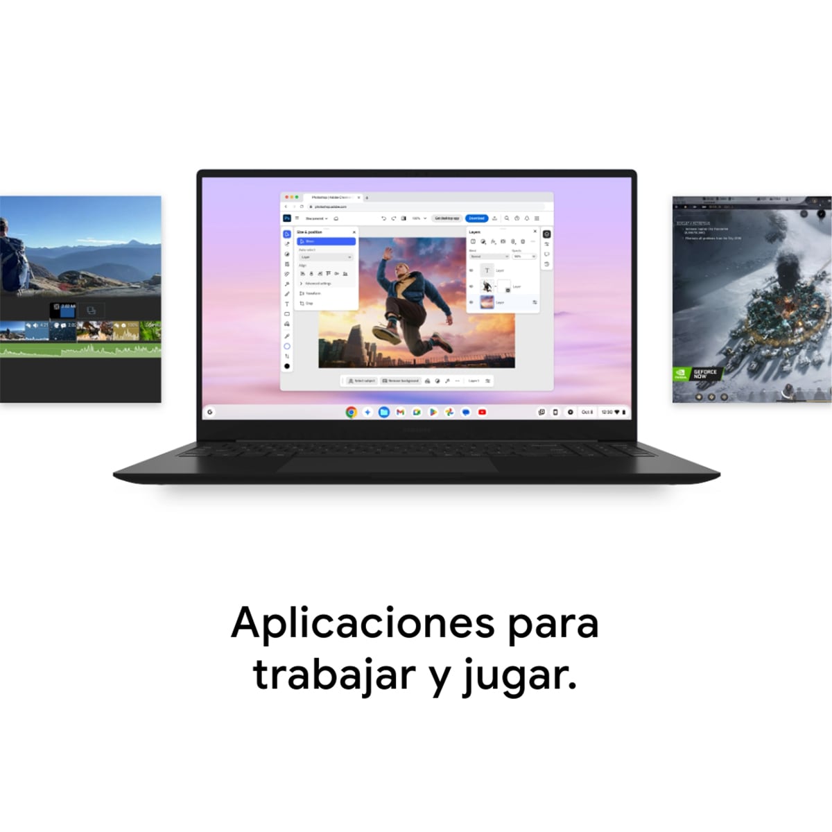 Chromebook convertible 2 en 1 HP Chromebook Plus 14b-cd0000ns x360, i3-N305, 8GB, 256GB UFS, 14", ChromeOS Plata-10