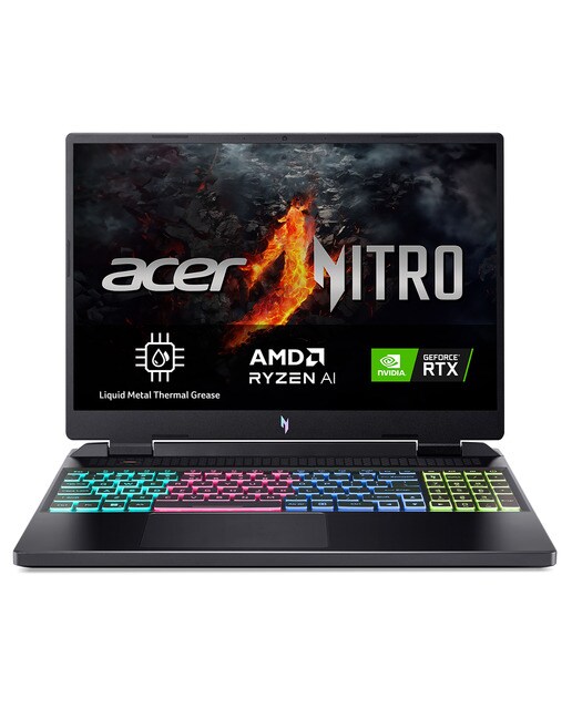 Portátil Gaming Acer Nitro 16, Ryzen 7-7735HS, 16GB, 1TB SSD, Nvidia RTX 4070, 16", W11 Negro-1
