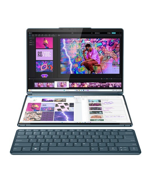Convertible 2 en 1 Lenovo Yoga Book 9 13IMU9, Intel Core Ultra 7 155U, 16GB, 1TB SSD, 13,3