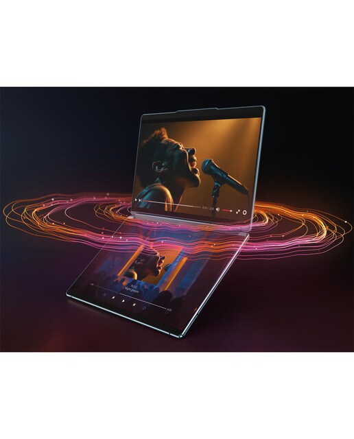 Convertible 2 en 1 Lenovo Yoga Book 9 13IMU9, Intel Core Ultra 7 155U, 16GB, 1TB SSD, 13,3" Dual, W11 Azul verdoso-12
