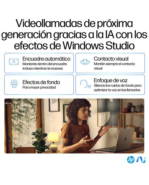 Portátil HP OmniBook X 14-fe0000ns Copilot+PC, Snapdragon X Elite X1E-78-100, 16GB, 1TB SSD, 14", W11 - Plata Plata-11