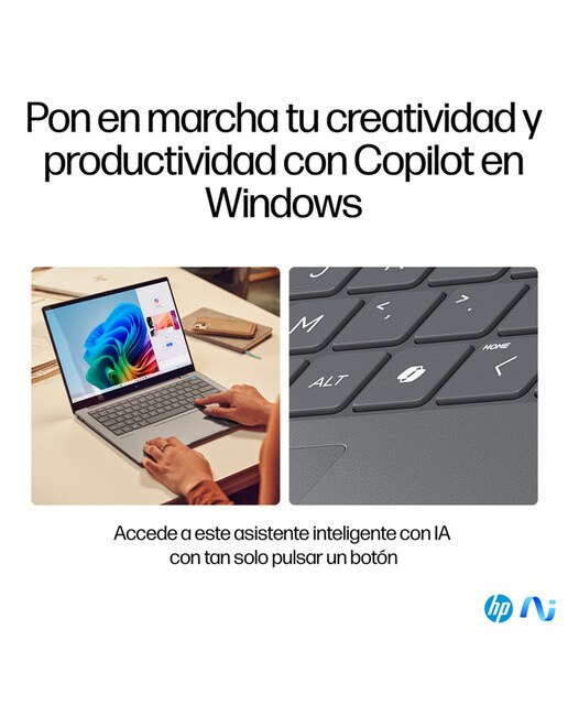 Portátil HP OmniBook X 14-fe0000ns Copilot+PC, Snapdragon X Elite X1E-78-100, 16GB, 1TB SSD, 14", W11 - Plata Plata-12