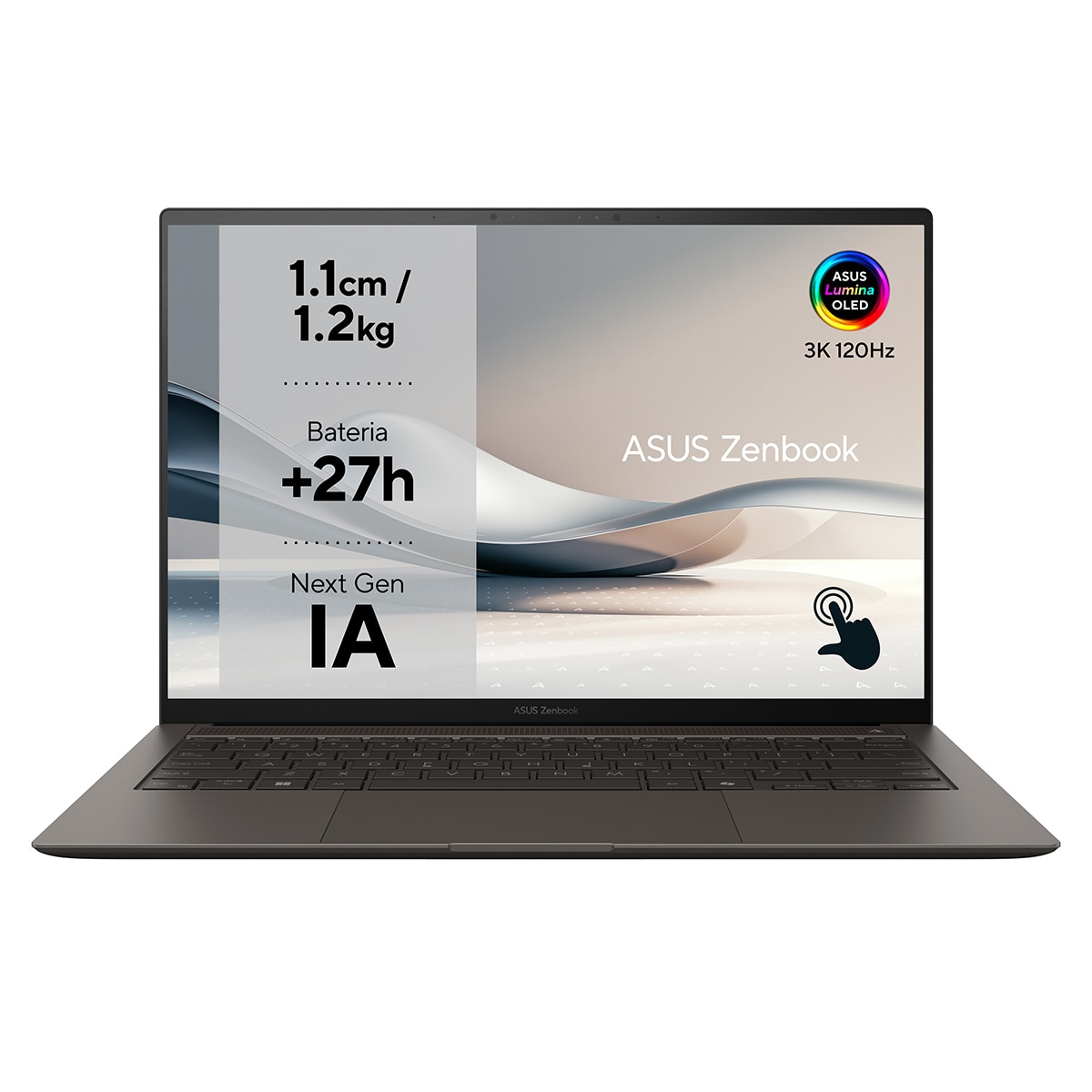 Imagen 0 de Portátil ASUS Zenbook S14 OLED UX5406SA-PZ304W, Intel Core Ultra 7-258V (Series 2), 32GB, 1TB SSD, 14", W11