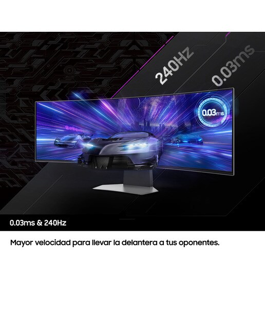 Monitor PC Gaming Curvo 49" (124,5 cm) Samsung Odyssey Oled Neo G9, 240 Hz Prata-7