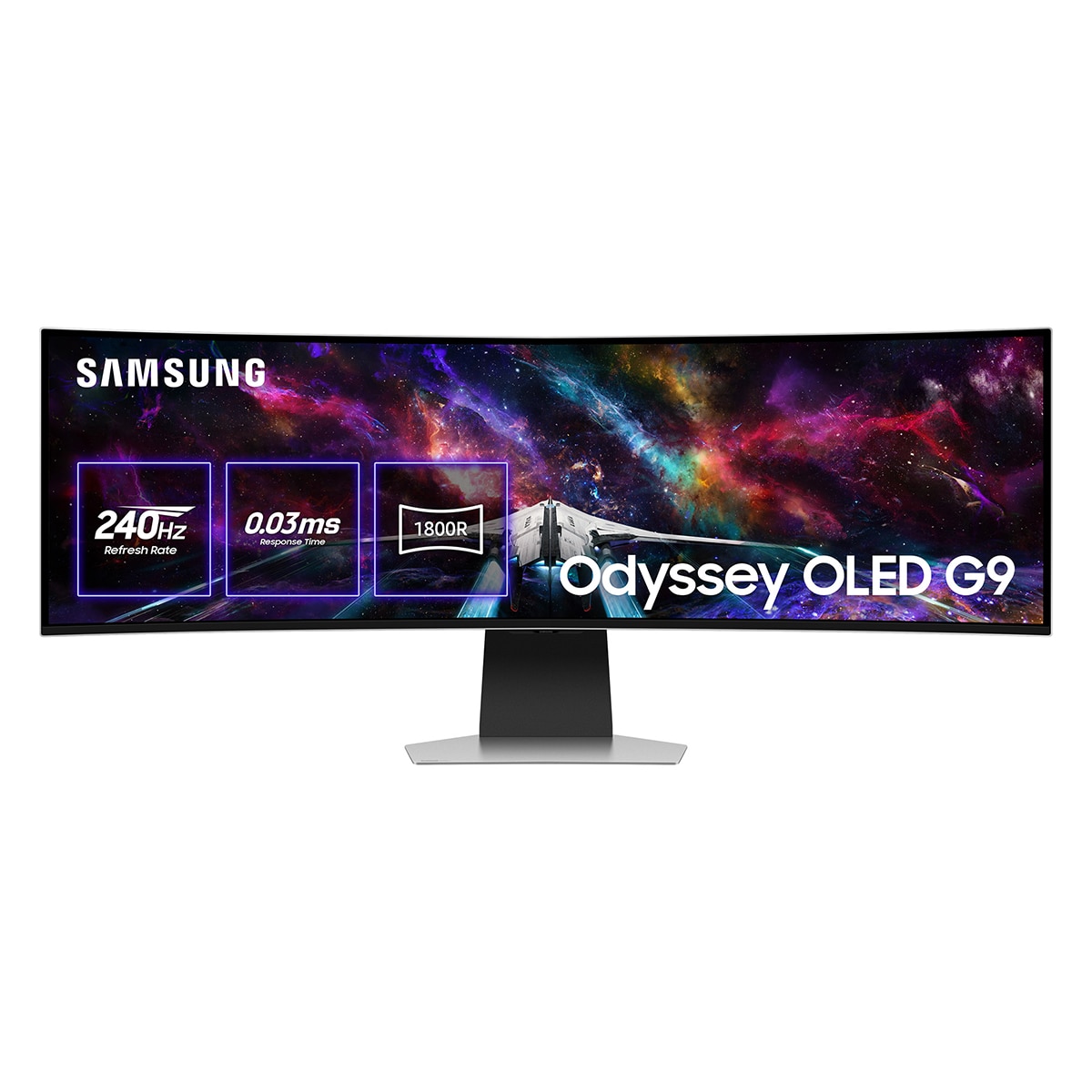 Imagen 0 de Monitor PC Gaming curvo 49" (124,5 cm) Samsung Odyssey Oled Neo G9 Smart, 240 Hz, Smart TV Apps