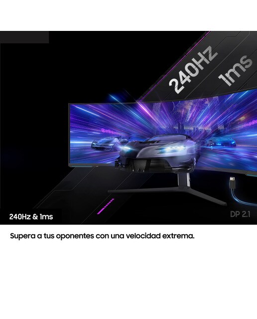 Monitor PC curvo 57" (144,7 cm) Samsung Odyssey Neo G9, DUHD, 240 Hz, VESA DisplayHDR 1000 Blanco-7