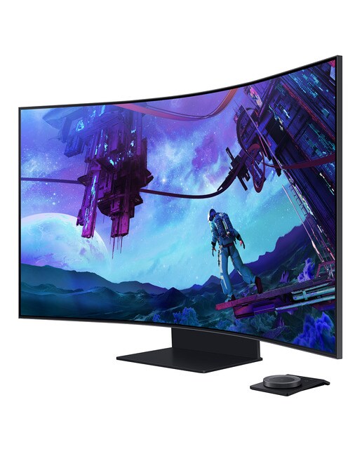 Monitor PC Gaming curvo 55" (139,7 cm) Samsung Odyssey Ark, UHD, Smart TV Apps, - Blanco Blanco-4
